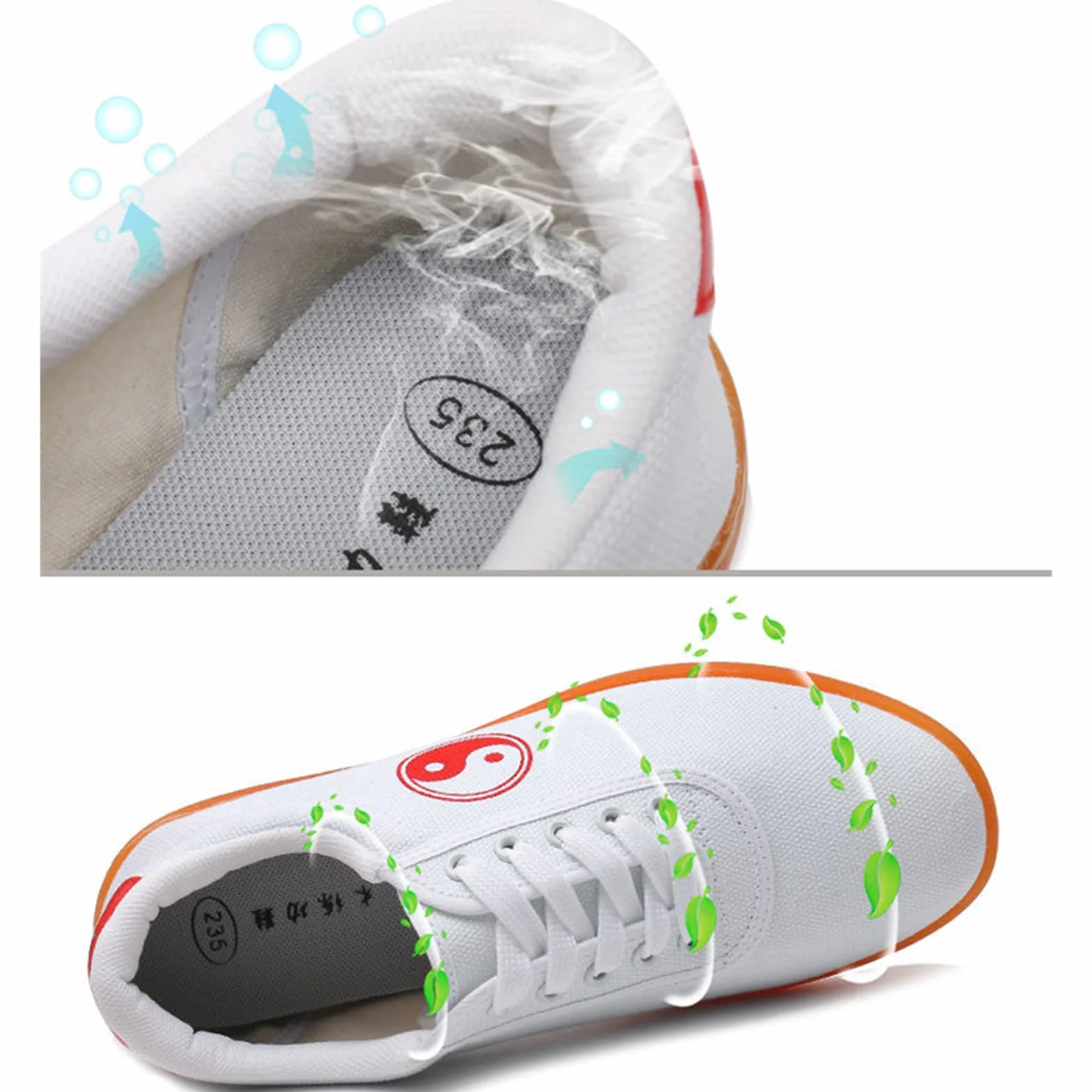Sztuki walki Lekkie buty sportowe, Tai-Chi Sportowe Trampki, Kung Fu Tai-Chi Sneakers, miękkie, wygodne i elastyczne, miękkie, elastyczne i trwałe, do Kung Fu Tai-Chi Taekwondo