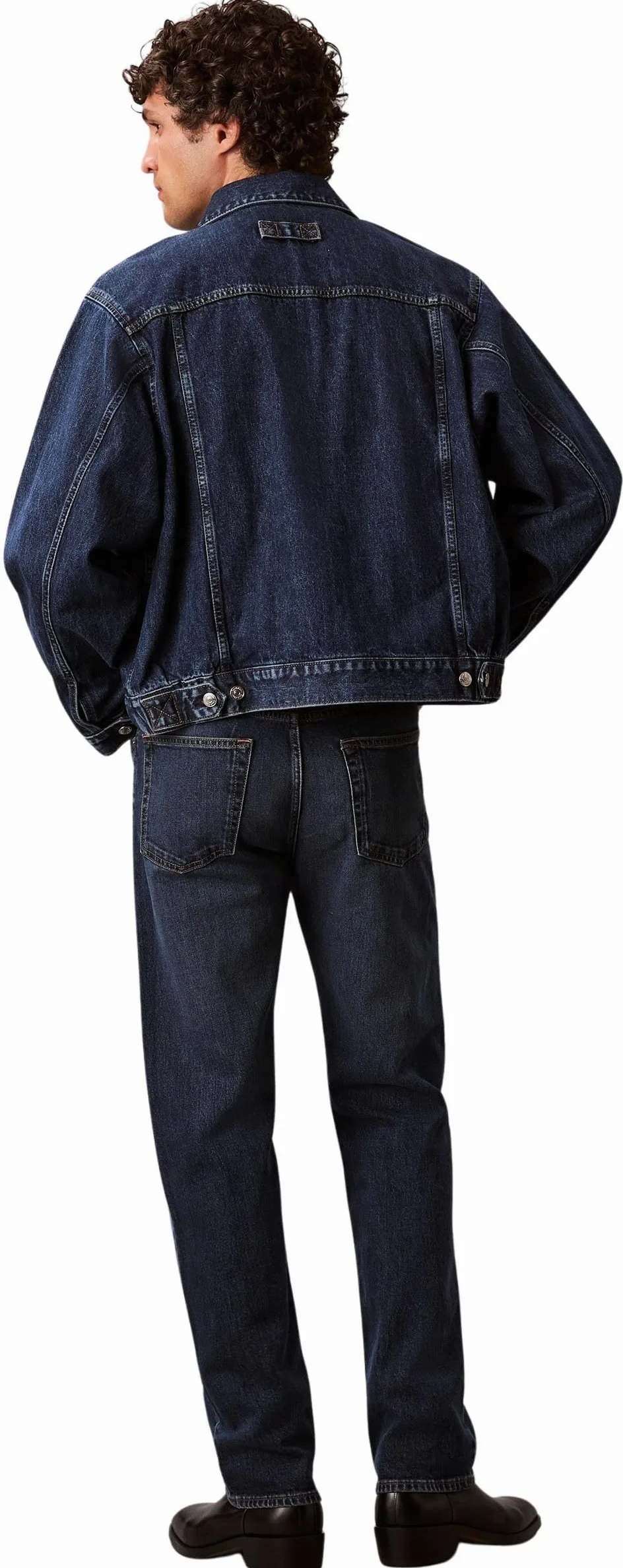 Calvin Klein Stndrd Strght Oil Slick Jean Lv04lb782g - Dżins Mężczyźni