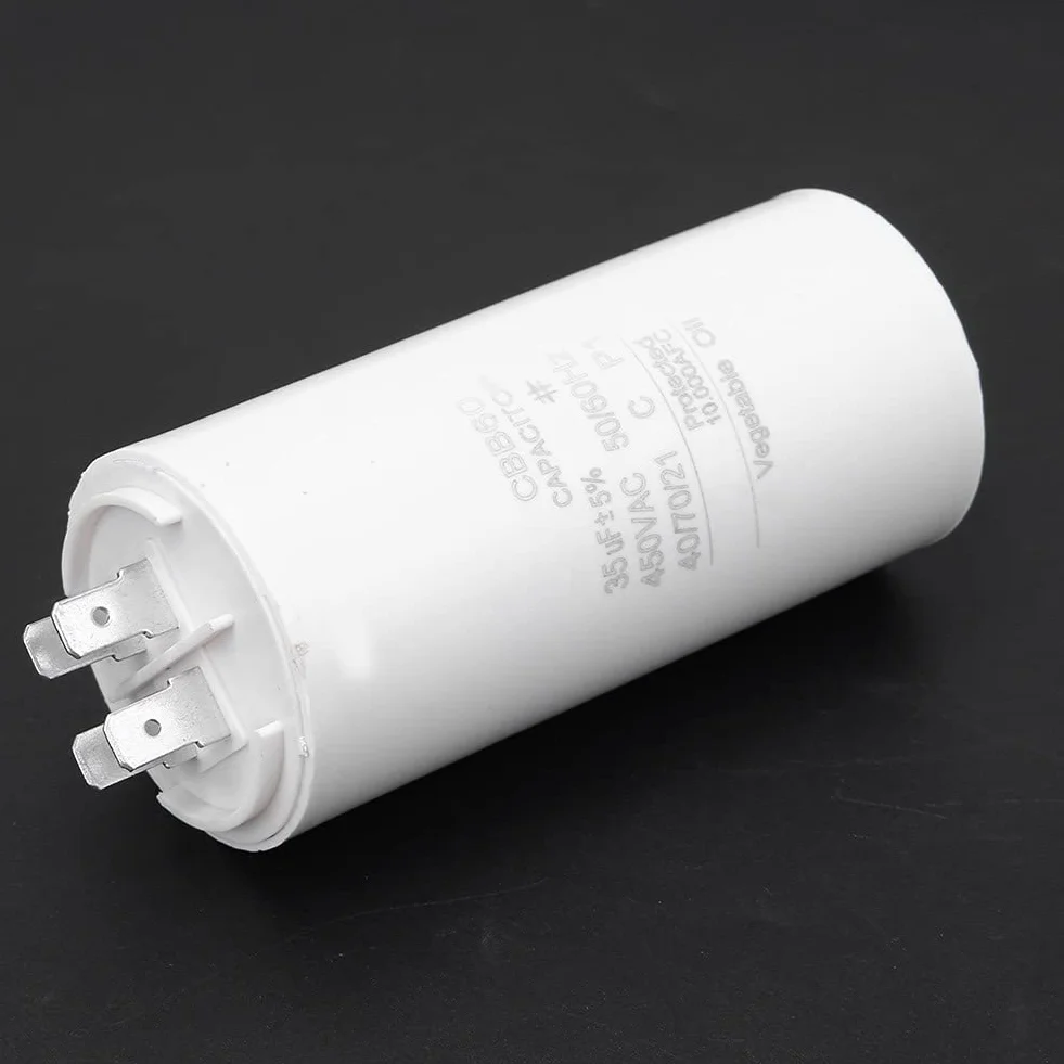 Kondensator CBB60 35uF 450 V, kondensator rozruchowy silnika, cienkowarstwowy kondensator z nakrętką śrubową CBB60 kondensator bieżący do pralki i urządzeń elektrycznych