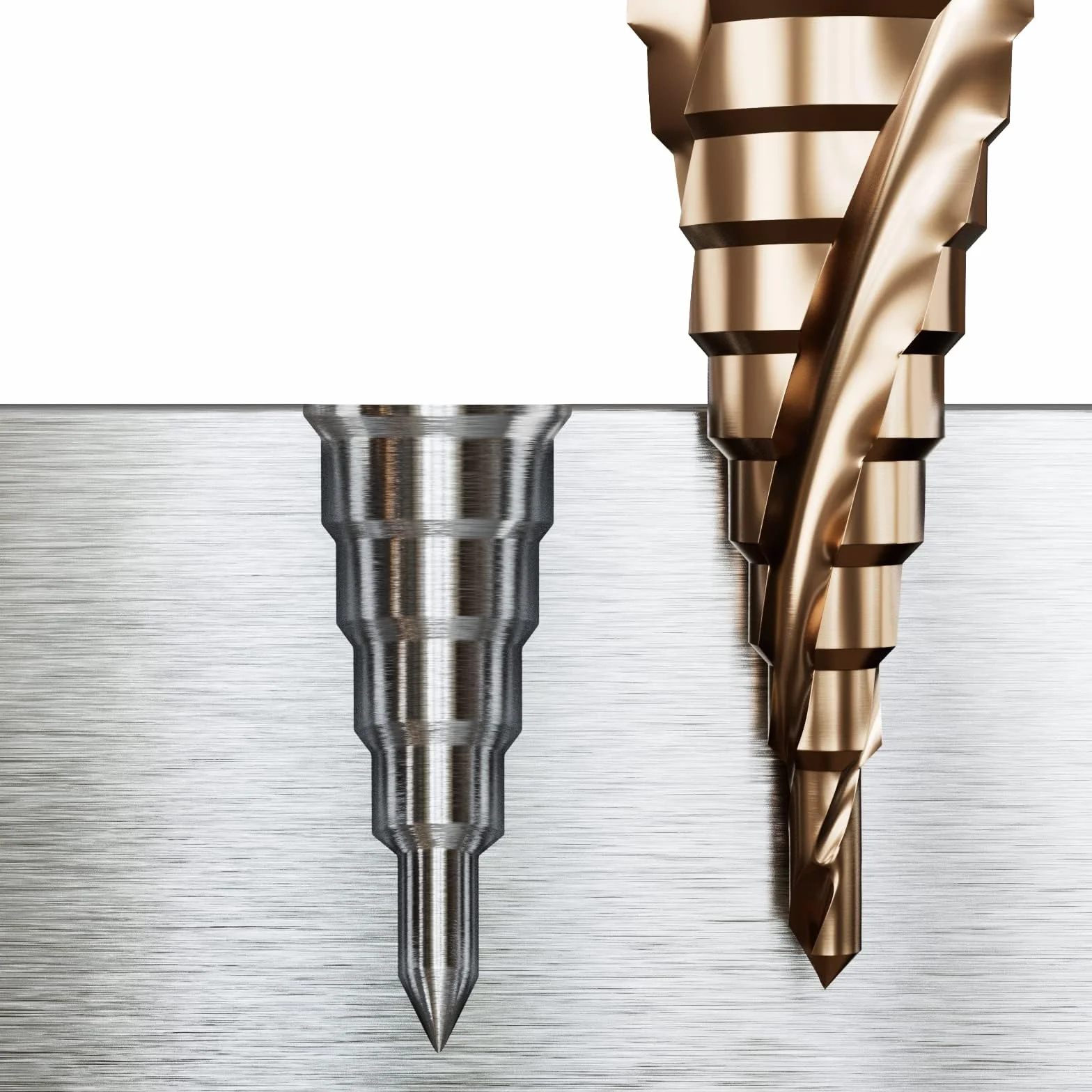 5-21mm wiertło stopniowe do metalu, 9 stopni wiertło stożkowe do metalu, HSS M35 Kobalt wiertło do otworów, wiertło z rowkiem spiralnym i sześciokątnym trzpieniem do stali nierdzewnej, blach