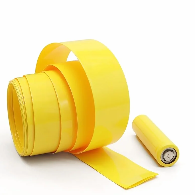 Rękawy termokurczliwe 18650 PVC Yellow Multiple Sizes(200mm)