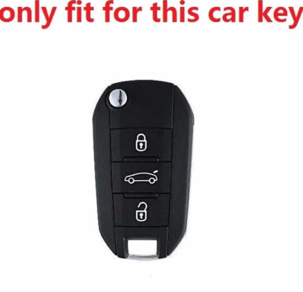 【5 kolorów】 Etui na kluczyki samochodowe kompatybilne z Opel Corsa F 2019-2022, 2023, z akcesoriami do breloczków do kluczy