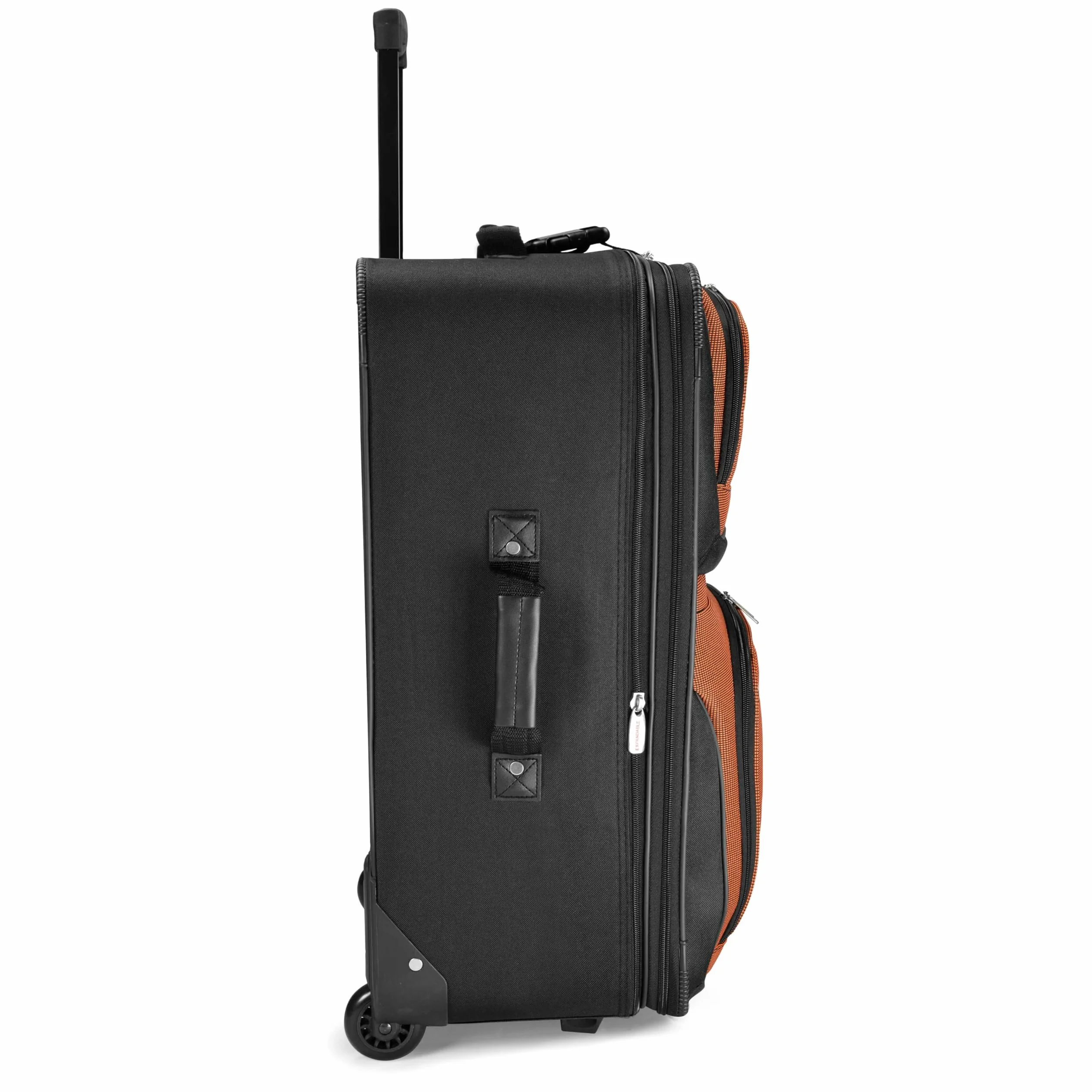 Traveler'S Choice Uniseks Amsterdam Zestaw Walizek, Pomarańczowy, 74 x 43 x 25 cm; 63,5 x 38,1 x 23 cm; 53 x 33 x 19 cm; 38 cm x 28 x 15 cm