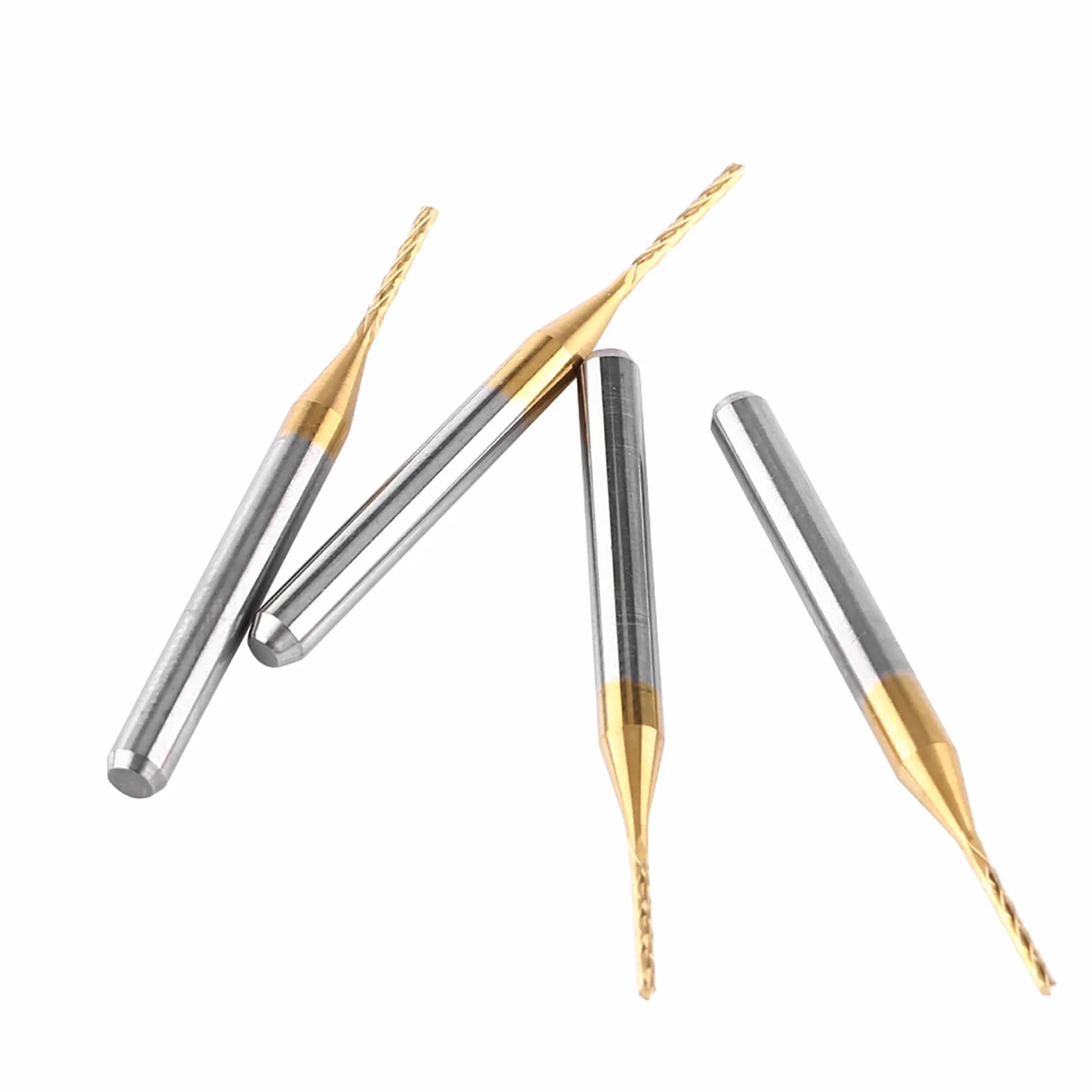 10 sztuk wolframu PCB zestawy frezów trzpieniowych 1mm Cnc Fraeser frez trzpieniowy 1mm węglika CNC Router wiertła do frezowania trzpieniowego wiertła do otworów narzędzie 3.175mm X 1mm