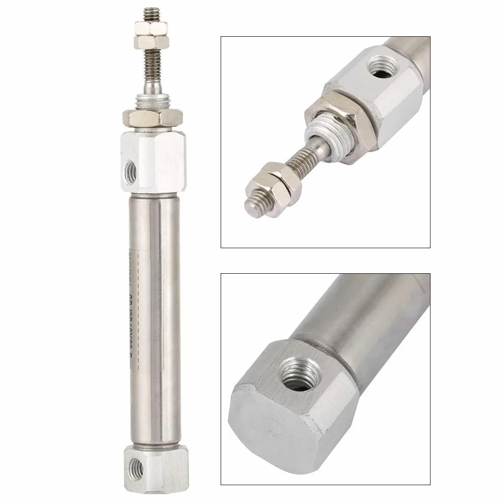 CDJ2B10-30B 10mm średnica 30mm skok Mini siłownik pneumatyczny dwustronnego działania ze stali nierdzewnej