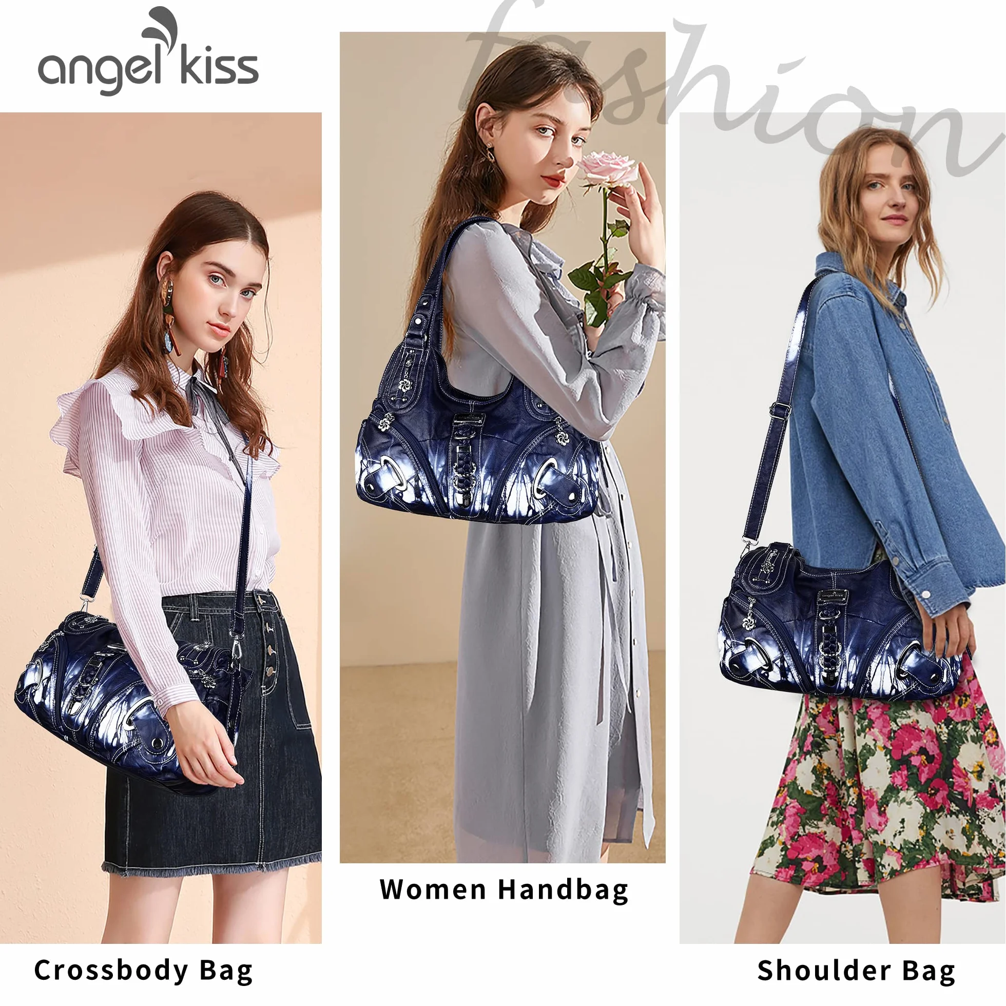 Angel Kiss Torby Hobo Moda Wszechstronna Codzienna Podróż Kobiety