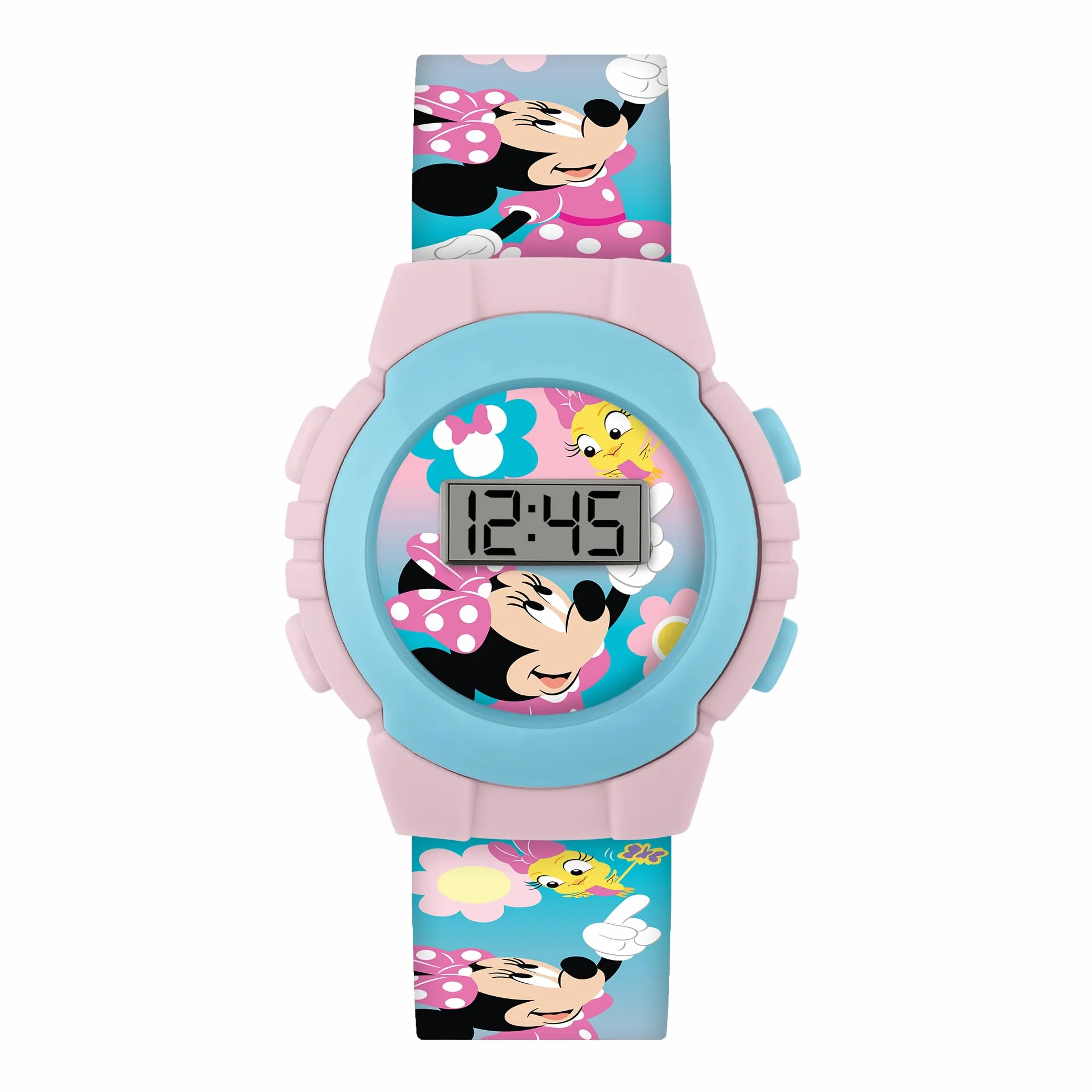 Minnie Mouse Disney Wielokolorowy zegarek cyfrowy na nadgarstek MN4443