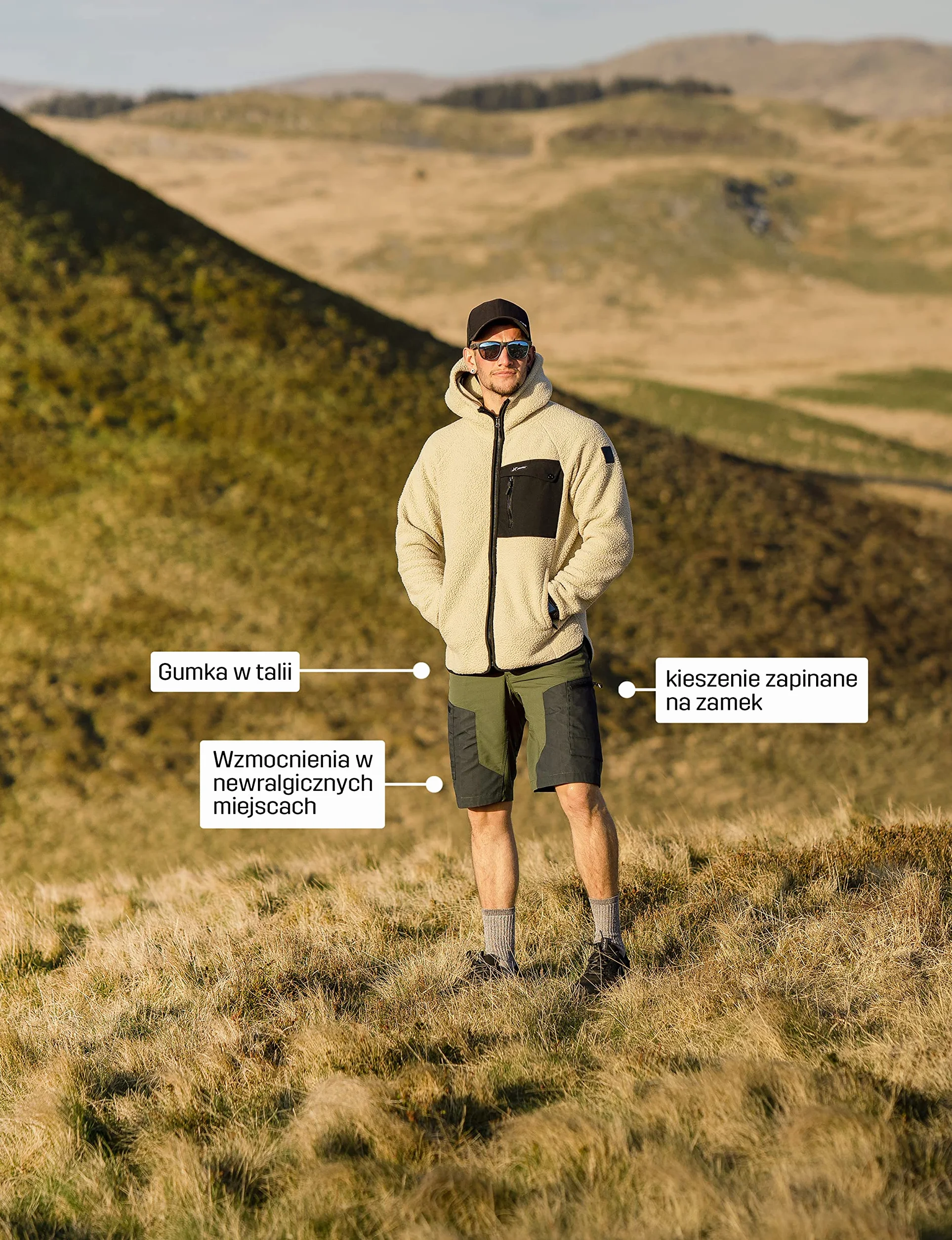 RevolutionRace RVRC GP Shorts Męskie, solidne i oddychające spodenki trekkingowe do wszelkich aktywności na świeżym powietrzu
