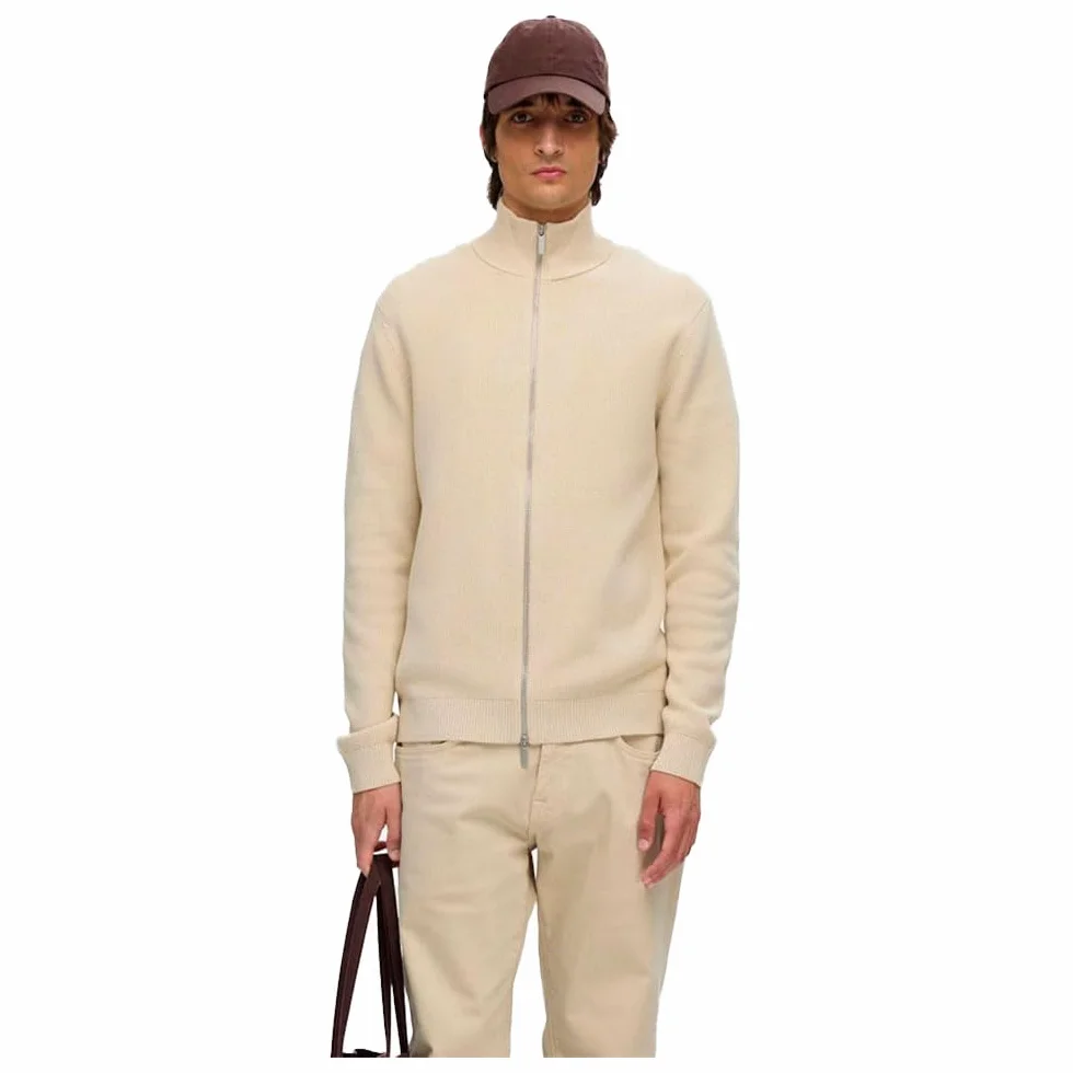 SELECTED HOMME Kardigan Mężczyźni Slhdane Ls Knit Structure Full Zip