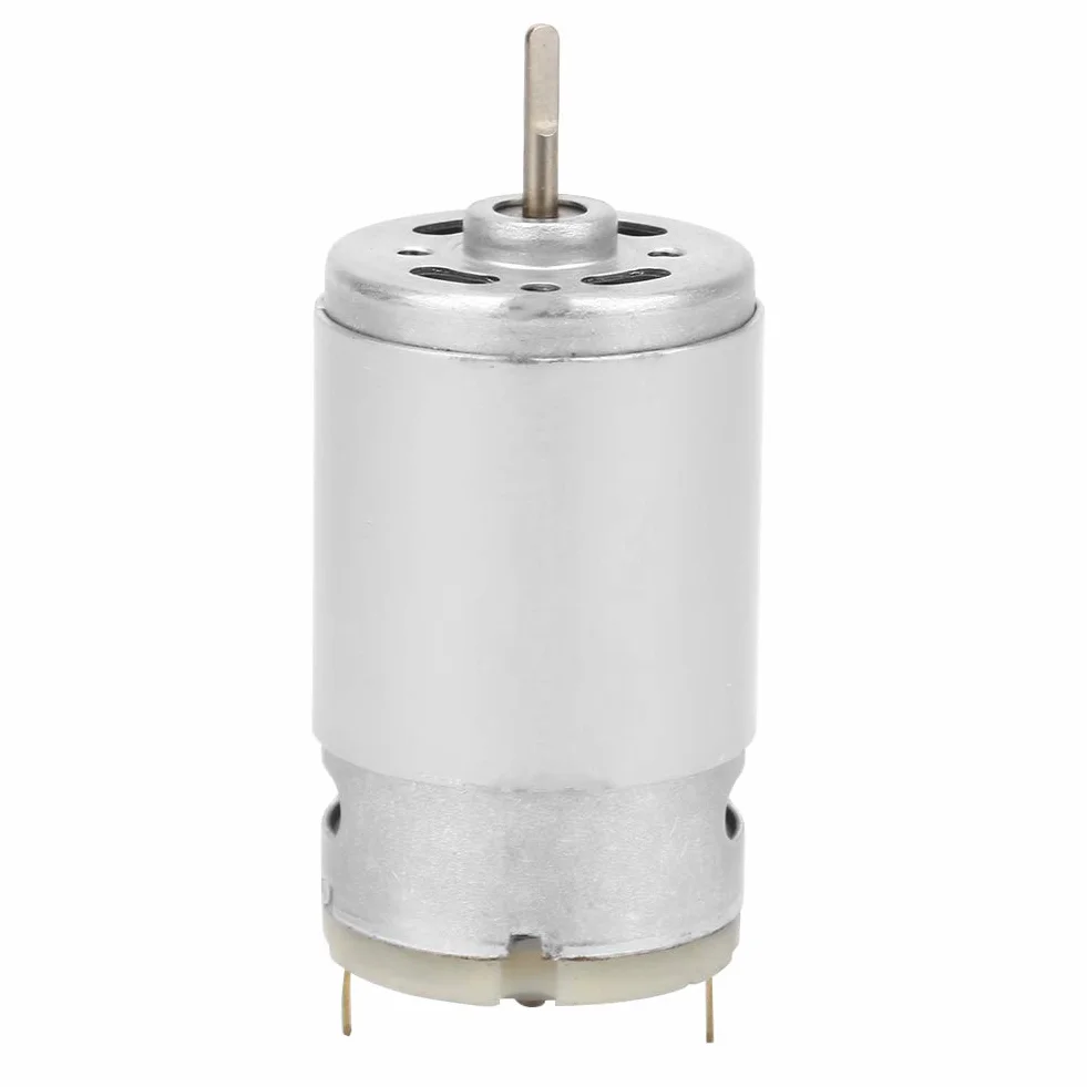 Silnik Mini DC, High Speed Circular D-Type As 395 silnik, silnik elektryczny 3-12 V długi wał mikro silnik do zabawek RC i robotyki