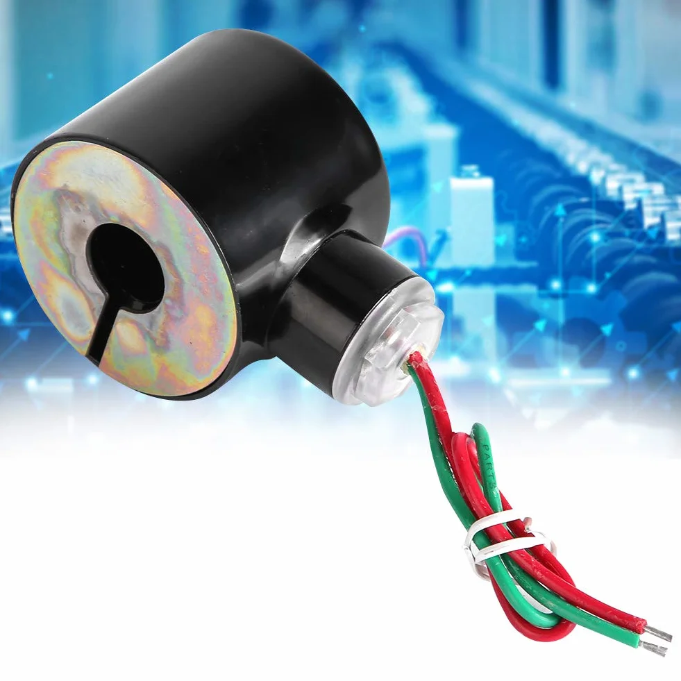 Cewka Elektrozaworu 220 V Ac, Seria 2W, Gwint Wewnętrzny, Ruch Bezpośredni, Przewód Przemysłowy Do Zaworów Elektromagnetycznych Do Wody – Ac220V