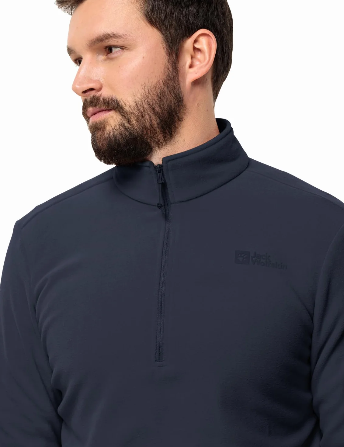 Jack Wolfskin Męski sweter Taunus Hz, niebieski (Night Blue), S