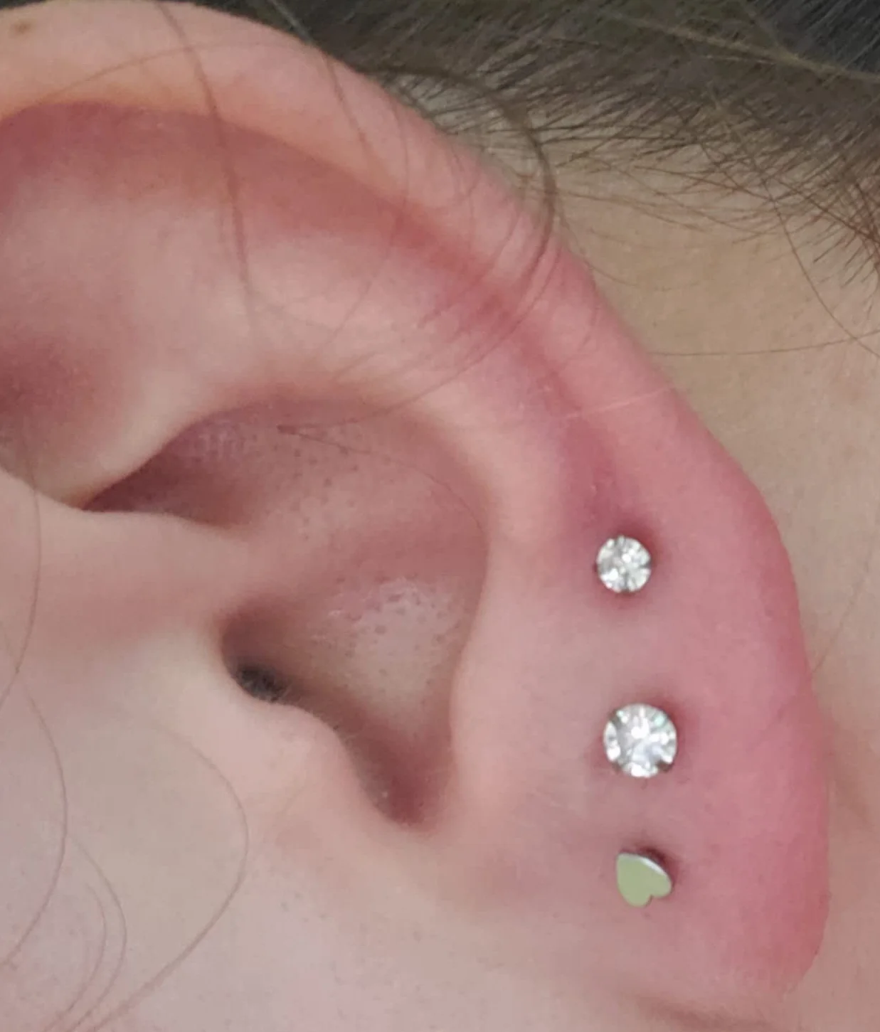 MODRSA 2-4 mm Jasny okrągły klejnot CZ wewnętrznie gwintowany Labret pierścionek do ust Tragus Nail Helix Kolczyki Stud Sztanga Piercing Biżuteria 16G Piercing Ear Helix