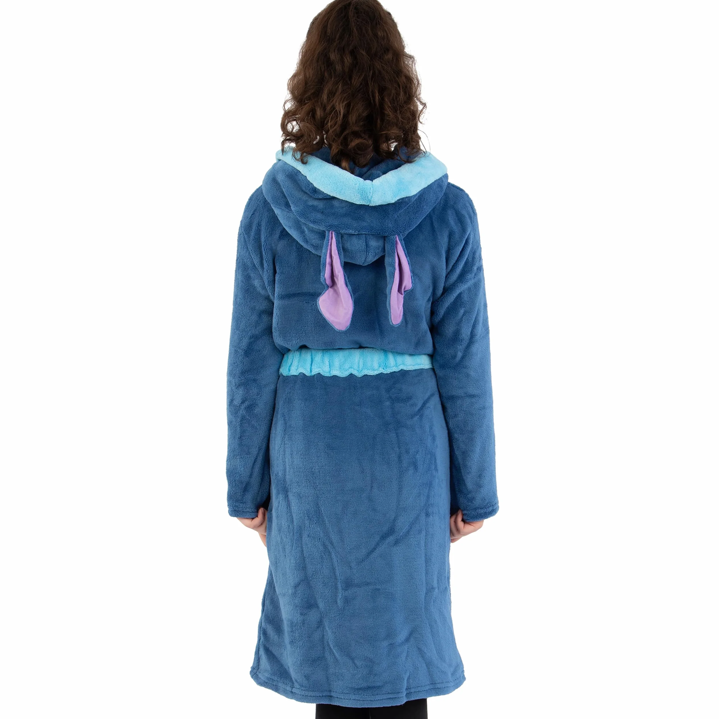 Disney Lilo i Stitch Szlafrok z Kapturem Polarowy 3D Uszy