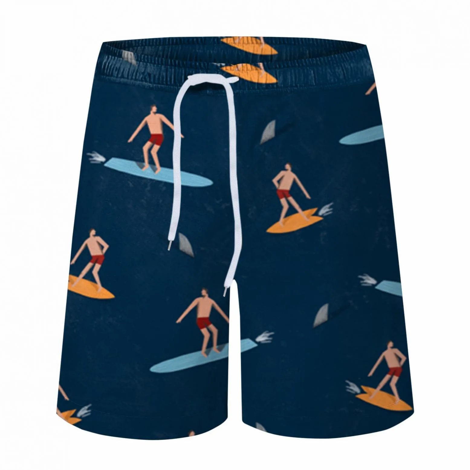 Męskie kąpielówki kąpielówki kąpielówki szorty plażowe na lato, szybkoschnące spodenki do wody, spodenki sportowe, męskie z podszewką z siateczki, granatowy, 3XL