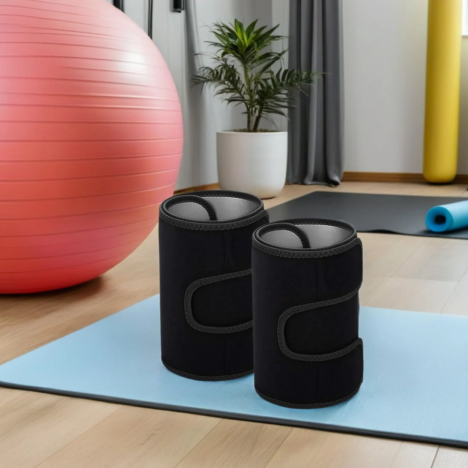 1 Para legginsy fitness paski damskie opaski potowe na udach okłady wyszczuplające uda opaski na uda nastawny pas odchudzający odzież ochronna pasek na nogę zdatność rękawy udowe