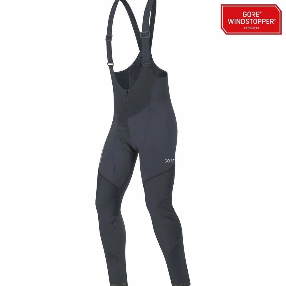 Gore Wear Mężczyźni C3 Gws Bib Tights+ 100337 Legginsy Ocieplane, Czarny, XL