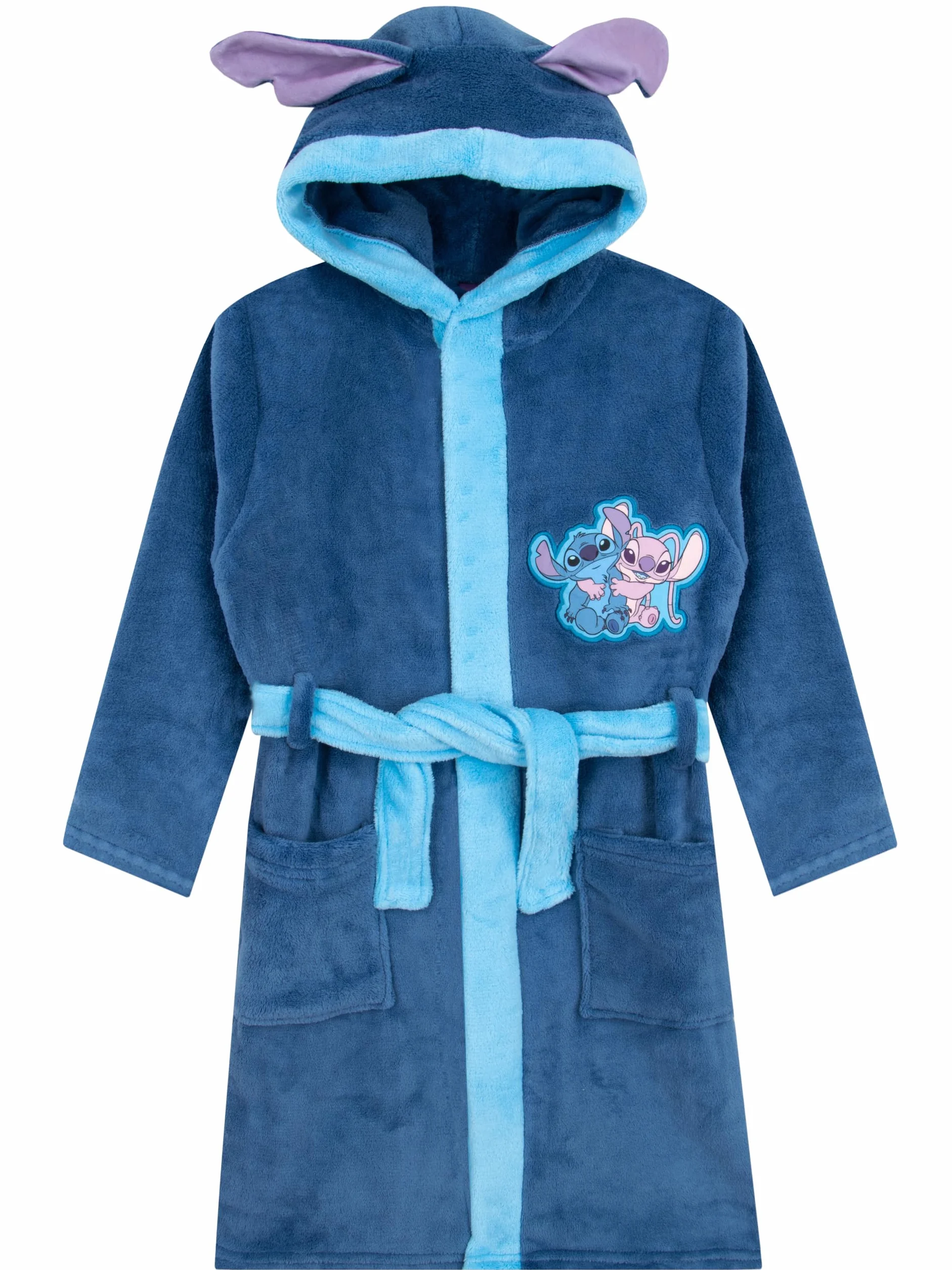 Disney Lilo i Stitch Szlafrok z Kapturem Polarowy 3D Uszy