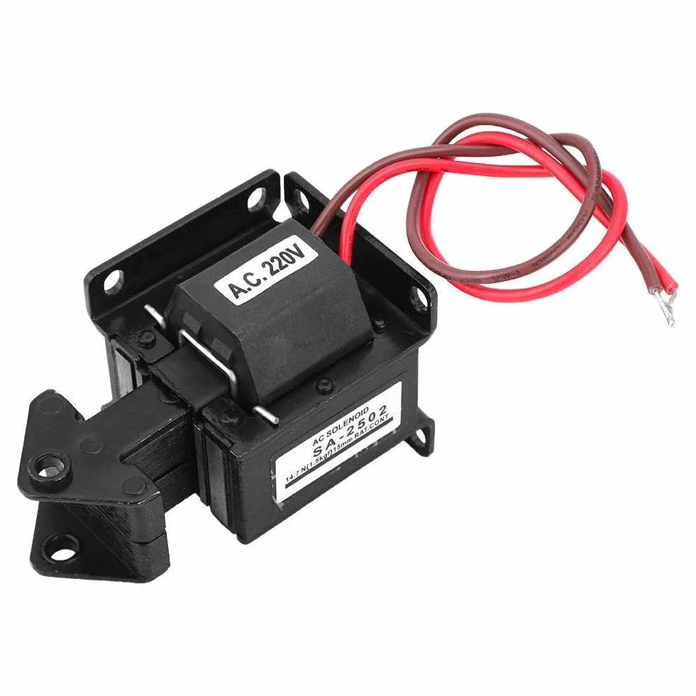 Elektromagnes, AC magnes trakcyjny elektromagnes do automatyzacji przemysłowej 220 V AC 14,7 N 15 mm skok