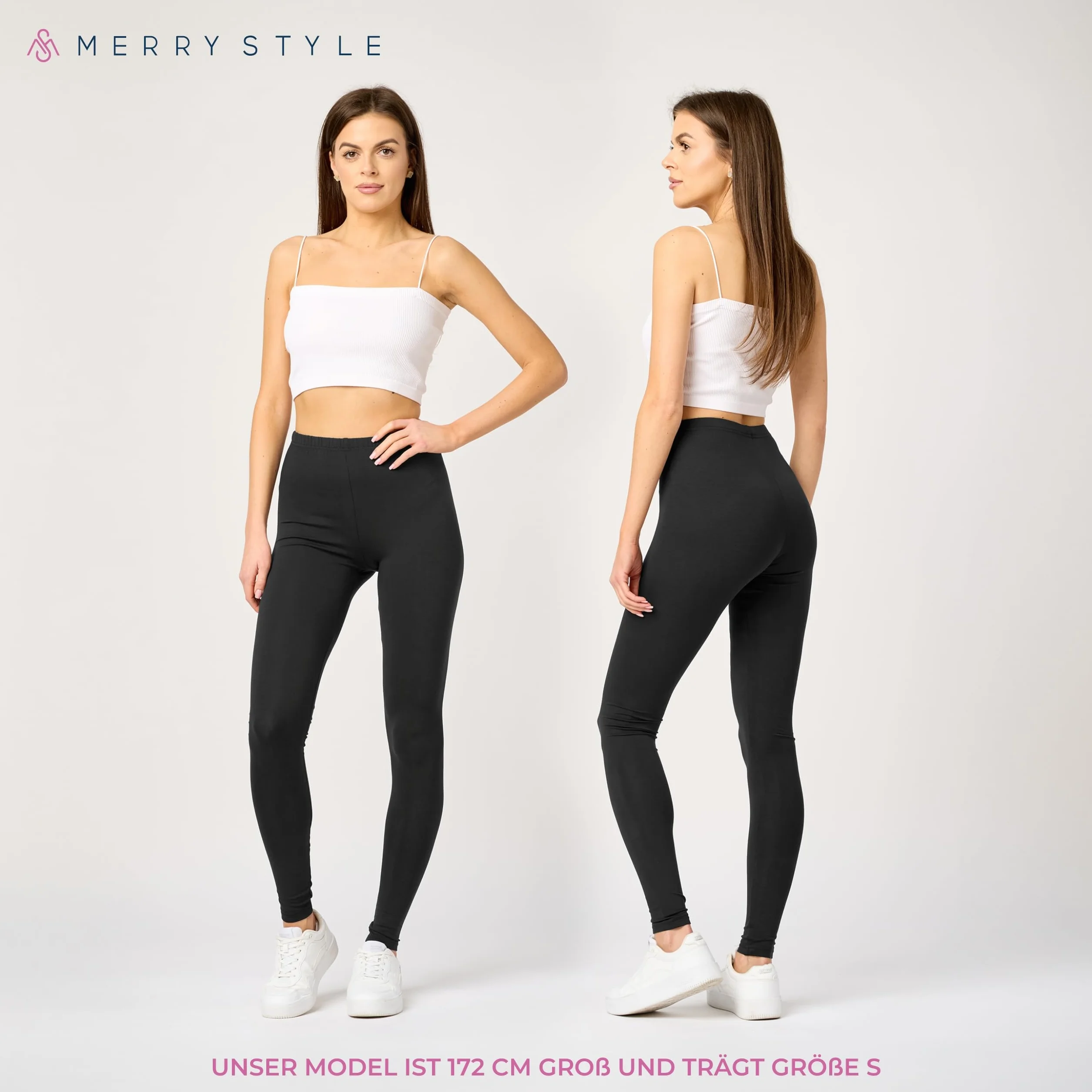 Merry Style Leginsy Damskie z Wiskozy MS10-143