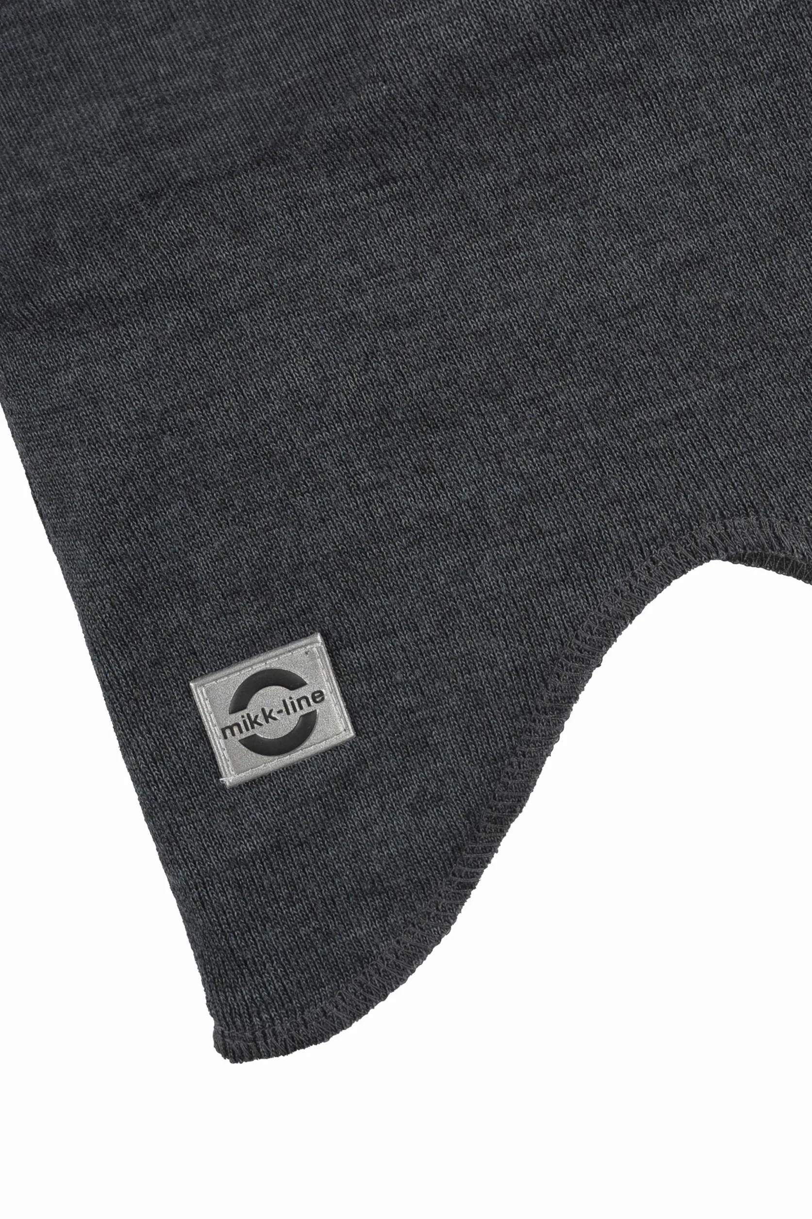 Mikk-line Kominiarka z ochroną przed wiatrem - Dark Grey Melange