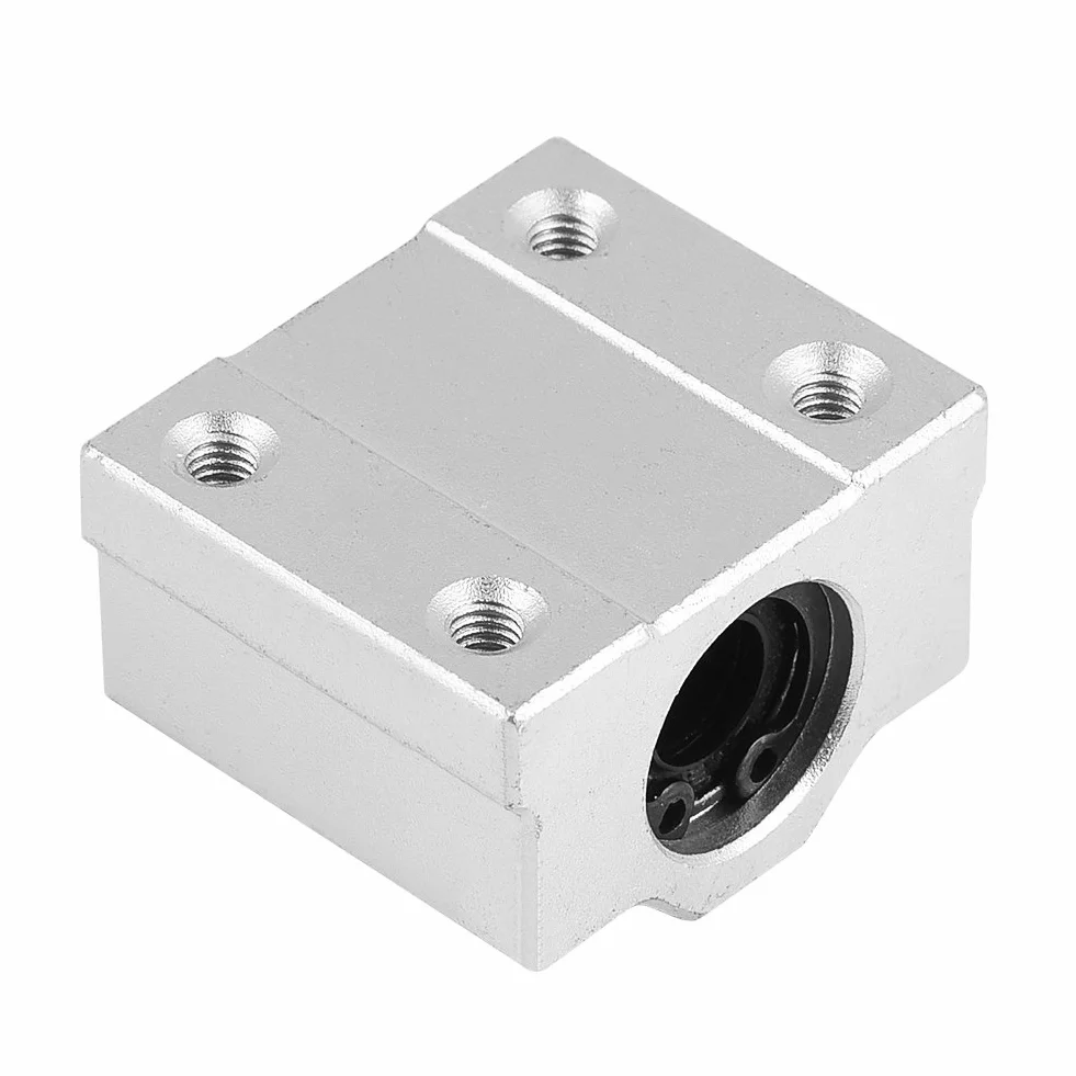 Prowadnica liniowa, blok ślizgowy SCS8UU 8 mm liniowe łożysko kulkowe 4 szt.Liniowy blok ślizgowy tulei ślizgowej z łożyskiem kulkowym do drukarki 3D, maszyny tekstylnej itp. Wykonany ze stopu na bazie aluminium, wysoka precyzja