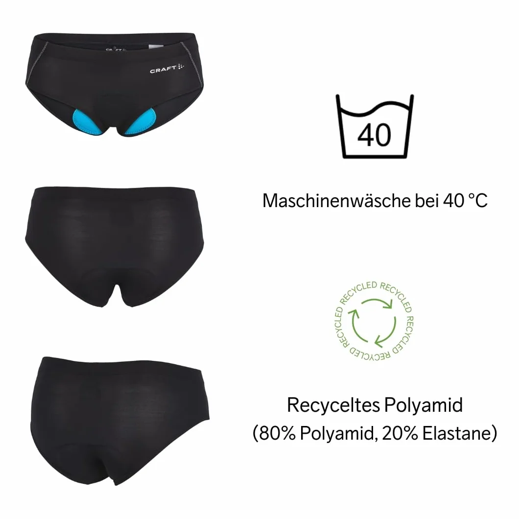 Craft base-layer-bielizna Kobiety Greatness Bike And Cycling With Chamois Pad Hipster Athletic Underwear