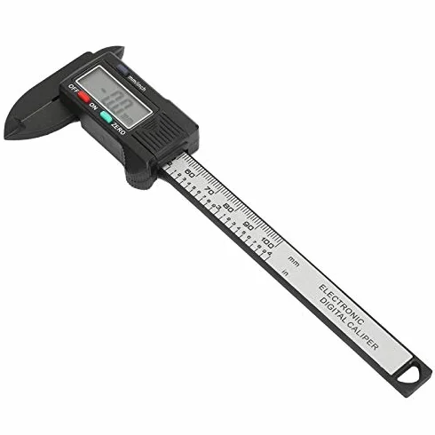 Suwmiarka cyfrowa suwmiarka, 0-100 mm / 0-4 z tworzywa sztucznego, elektroniczna suwmiarka cyfrowa z ekranem LCD, funkcja automatycznego wyłączania, przenośna