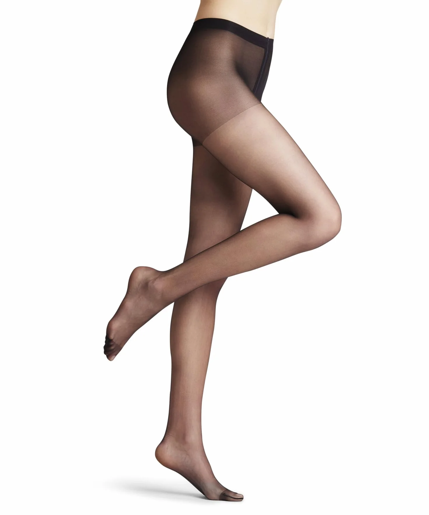 FALKE Kobiety Rajstopy Invisible Deluxe 8 DEN W Ti ultra transparentny przezroczyste jednokolorowe 1 Para, Czarny Black 3009, S