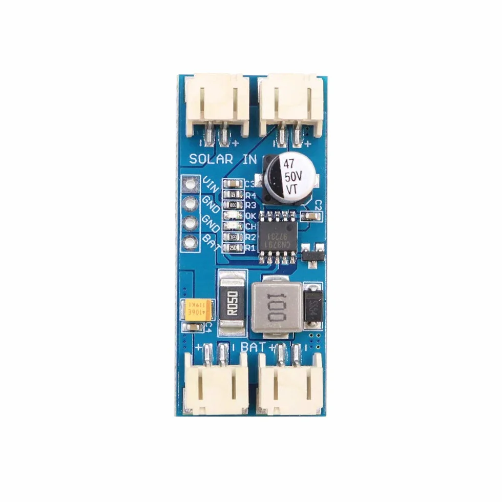 Hailege CN3791 Płytka kontrolera ładowania solarnego MPPT 1 Komórka Akumulator LiPo Ładowarka z panelu słonecznego 12V Regulator sterowania modułem z kablami JST PH2.0 Automatyczne ładowanie
