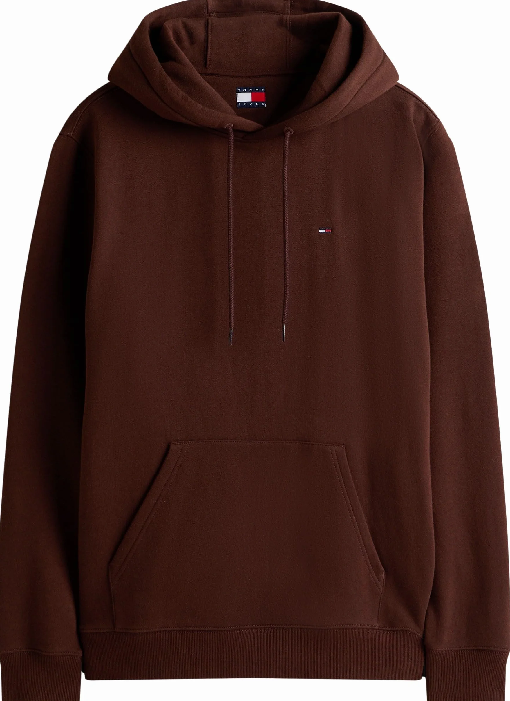 Tommy Jeans Męska bluza z kapturem TJM REG S FLAG Brązowy Rich Brown XXL