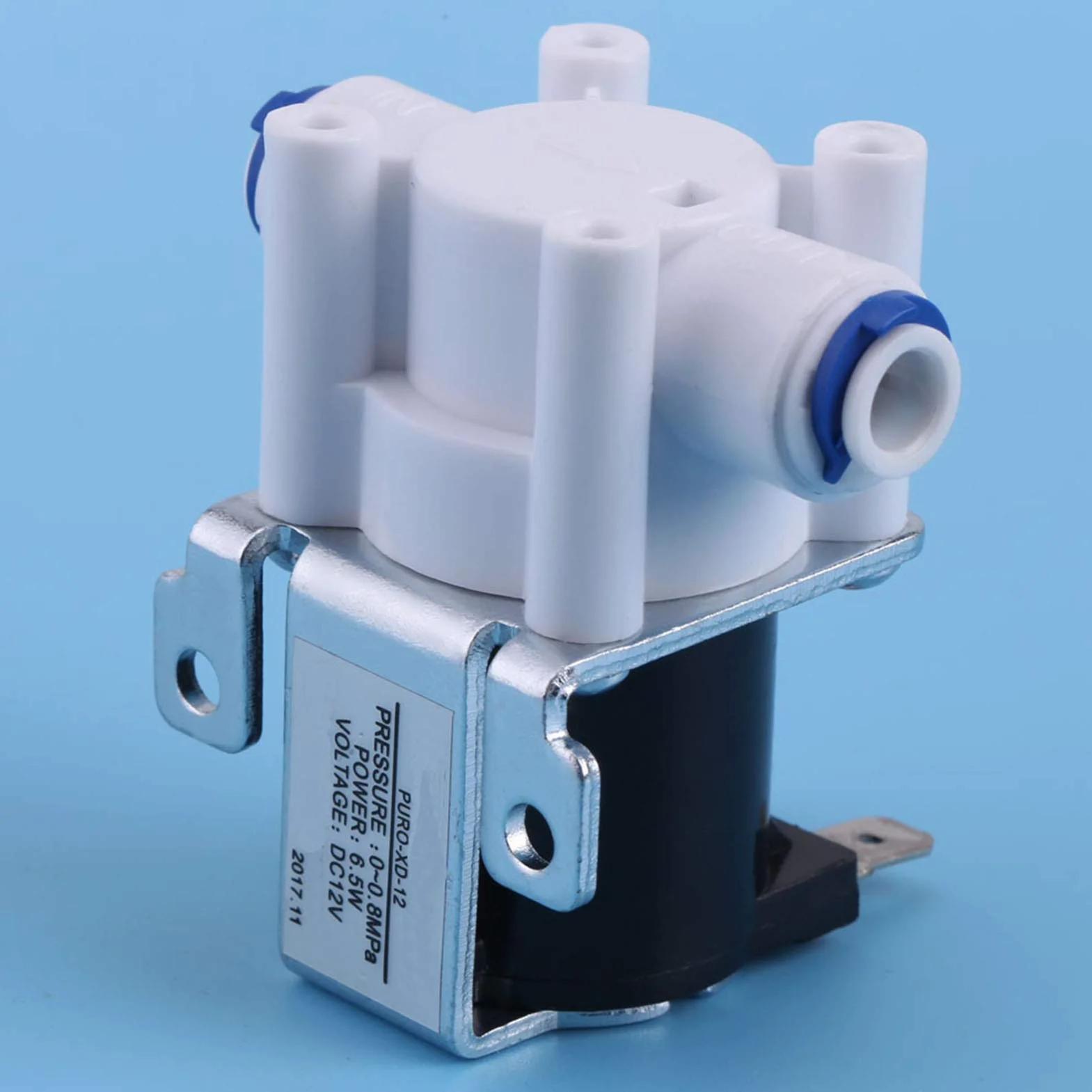DC 12V 1/4 cala Zawór wodny Miedź i plastik Elektryczny zawór elektromagnetyczny Magnetyczny zawór wody do oczyszczania wody Water