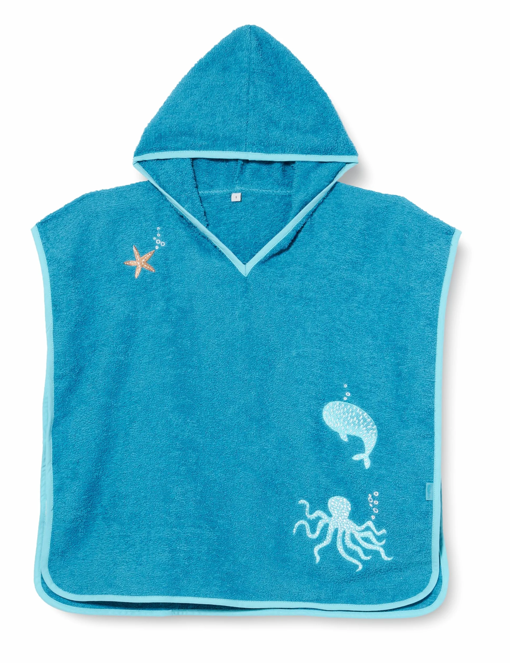 Playshoes Unisex Kinder Frottee-poncho