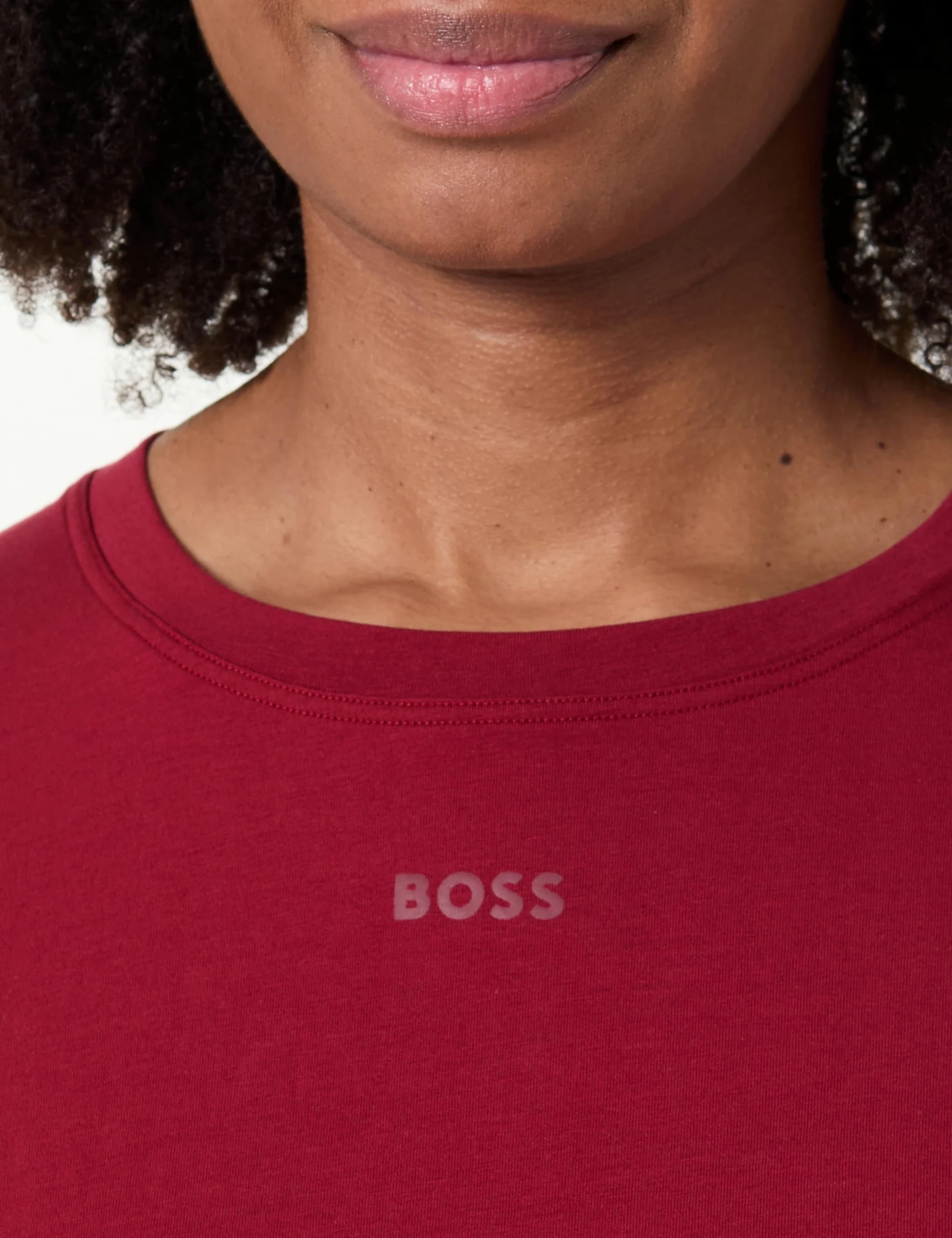 BOSS Ci_ls-Shirt 10257812 01 Piżama z długim rękawem, Ciemna Czerwona 602, S Kobiety, Ciemnoczerwony 602, S