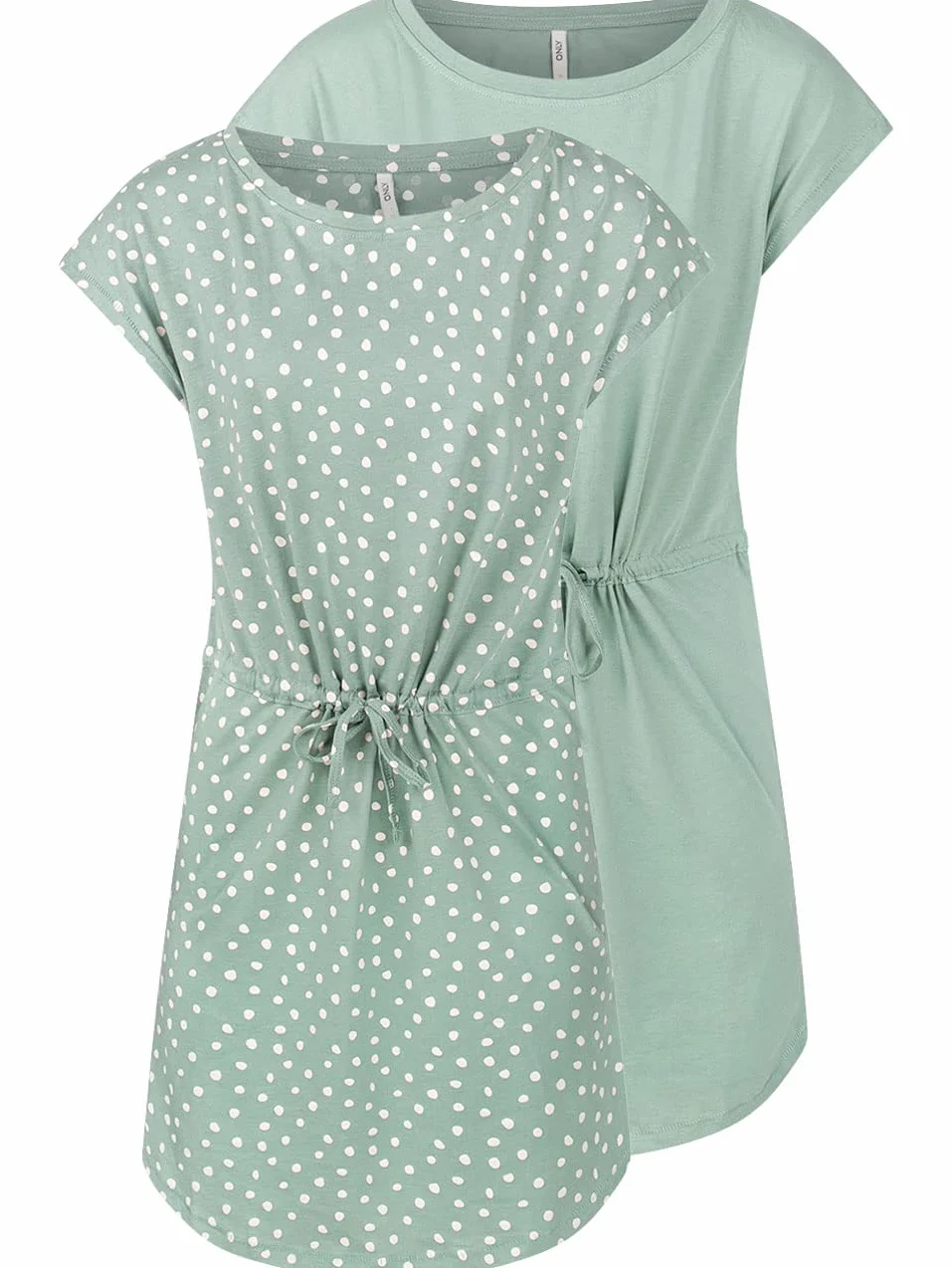 ONLY Damska letnia sukienka mini onlMAY S/S sukienka 2 sztuki rozmiar XS S M L XL XXL w paski czarna 100% bawełna