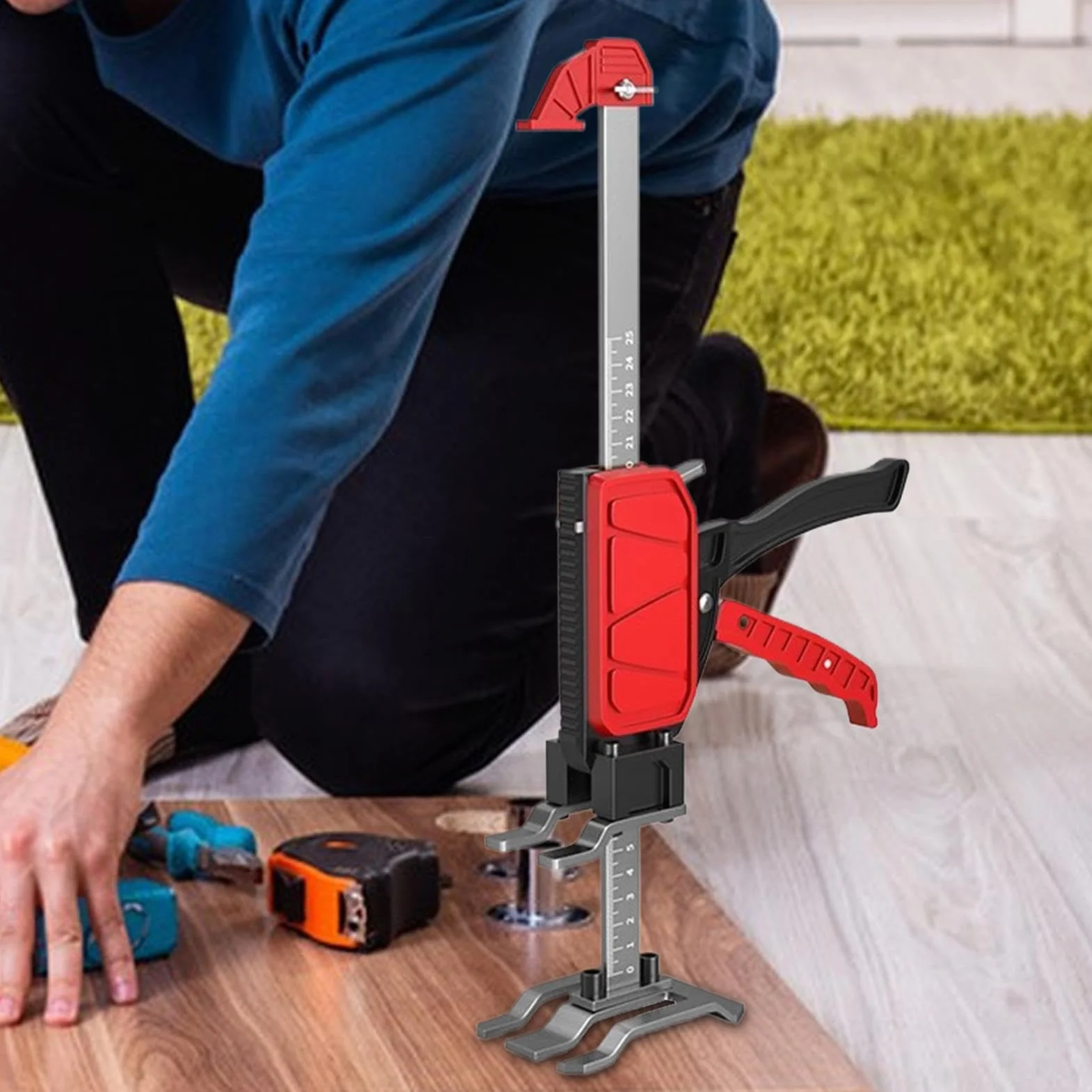 Arm Jack, Heavy Duty Furniture Jack, Labor Saving Cabinet Jack, Woodworking Tools, Hand Jack Lift Tool, Furniture Lift Tool, Cabinet Installation Jack, 200kg Load-Bearing Jack, Heavy Duty Lift Tool