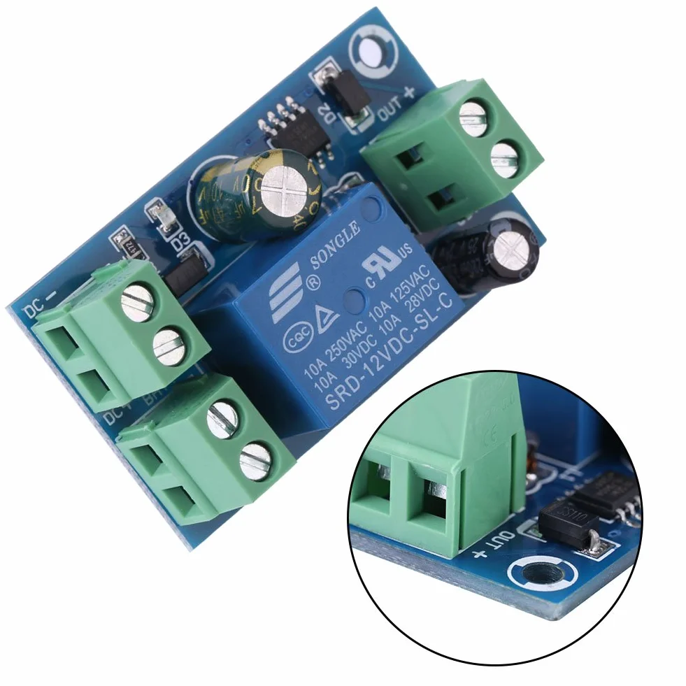 DC 12V 24V 36V 48V Moduł kontrolera zasilania awaryjnego Auto Switch Adapter 10A wyłącz zasilanie