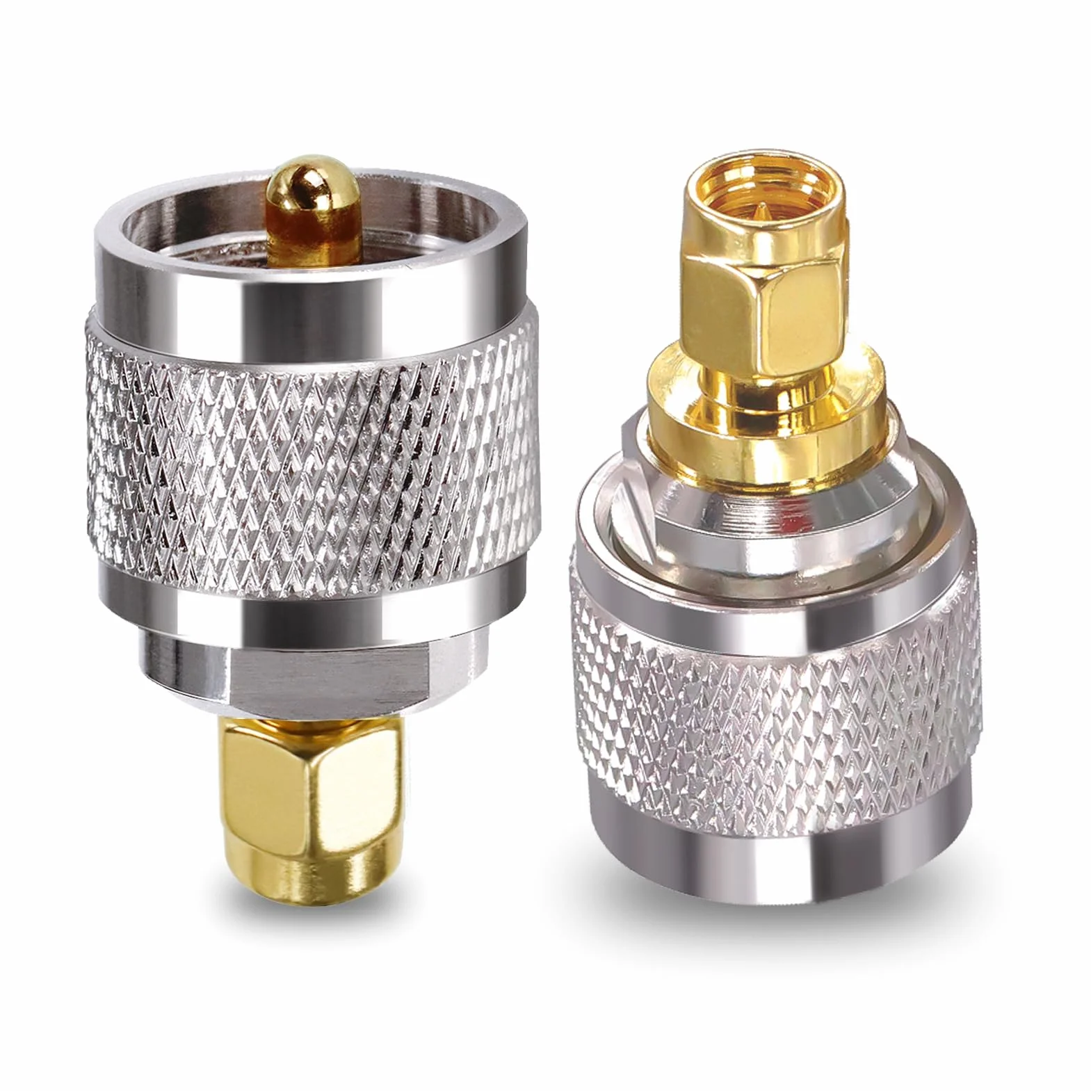 TUOLNK Adapter SMA na PL259 - SMA męski na UHF PL-259 męskie złącze koncentryczne do anteny radiowej CB - 2 szt