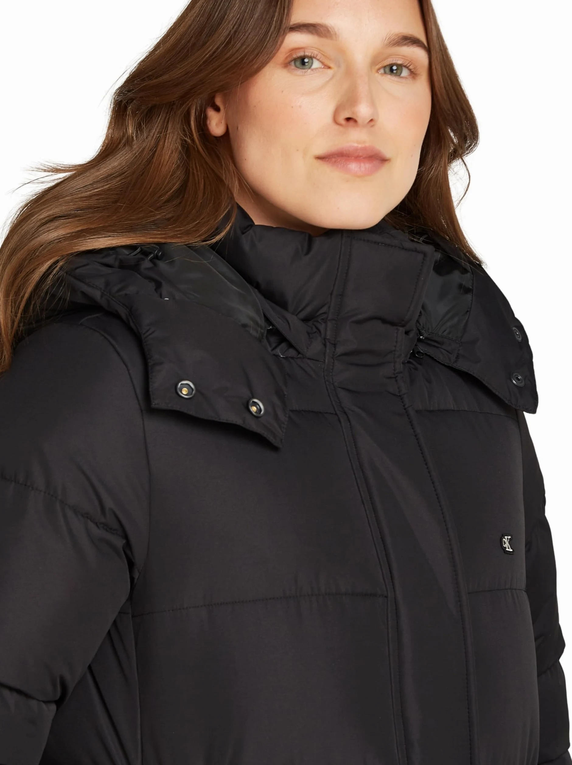 Calvin Klein Kurtka puchowa Kobiety Monologo Non Down Long Puffer J20j224104