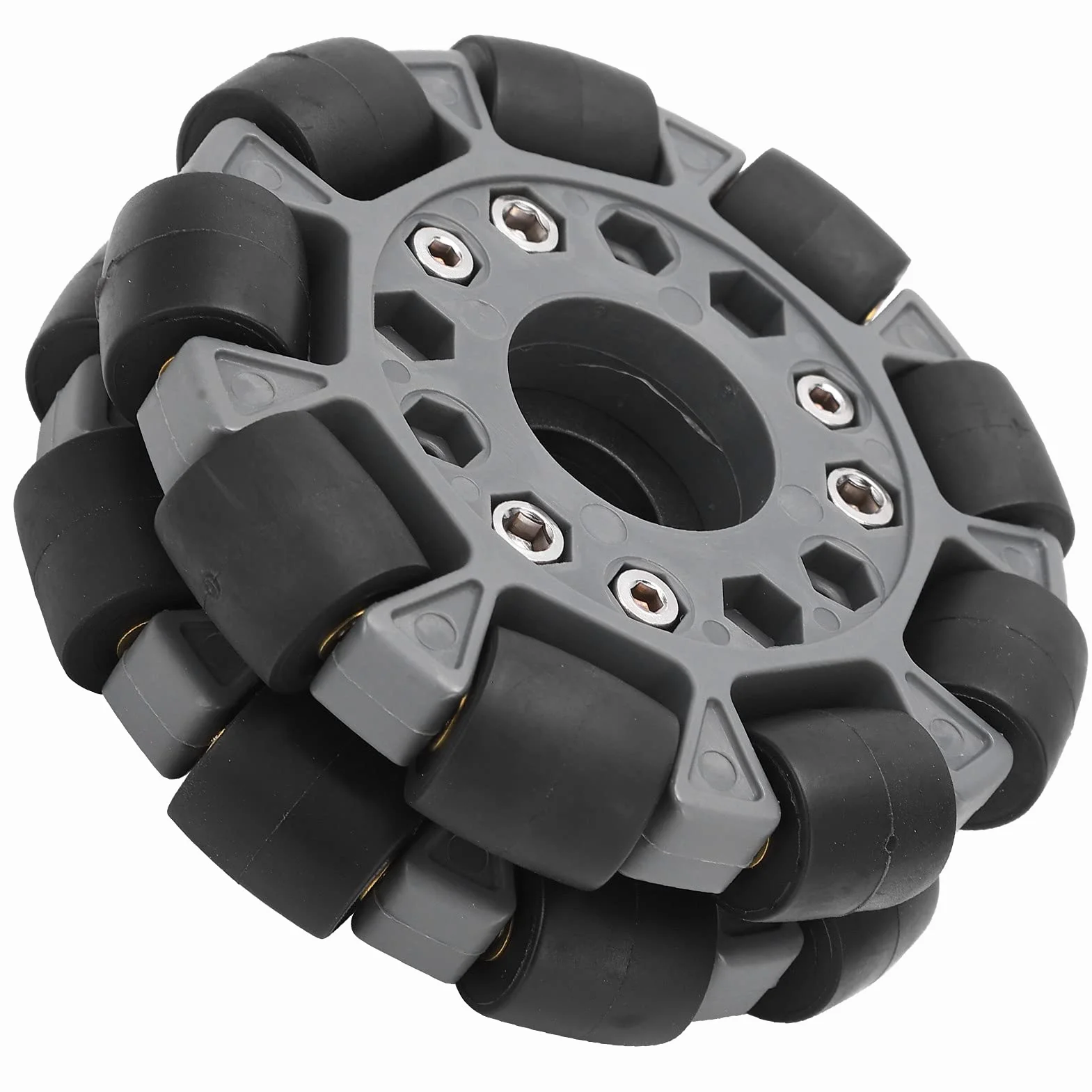 Podwójne Koło Dookólne, Plastikowe Podwójne Koło Dookólne 100 Mm z platformą ładującą 20 Kg Zestaw Robotyczny 14049