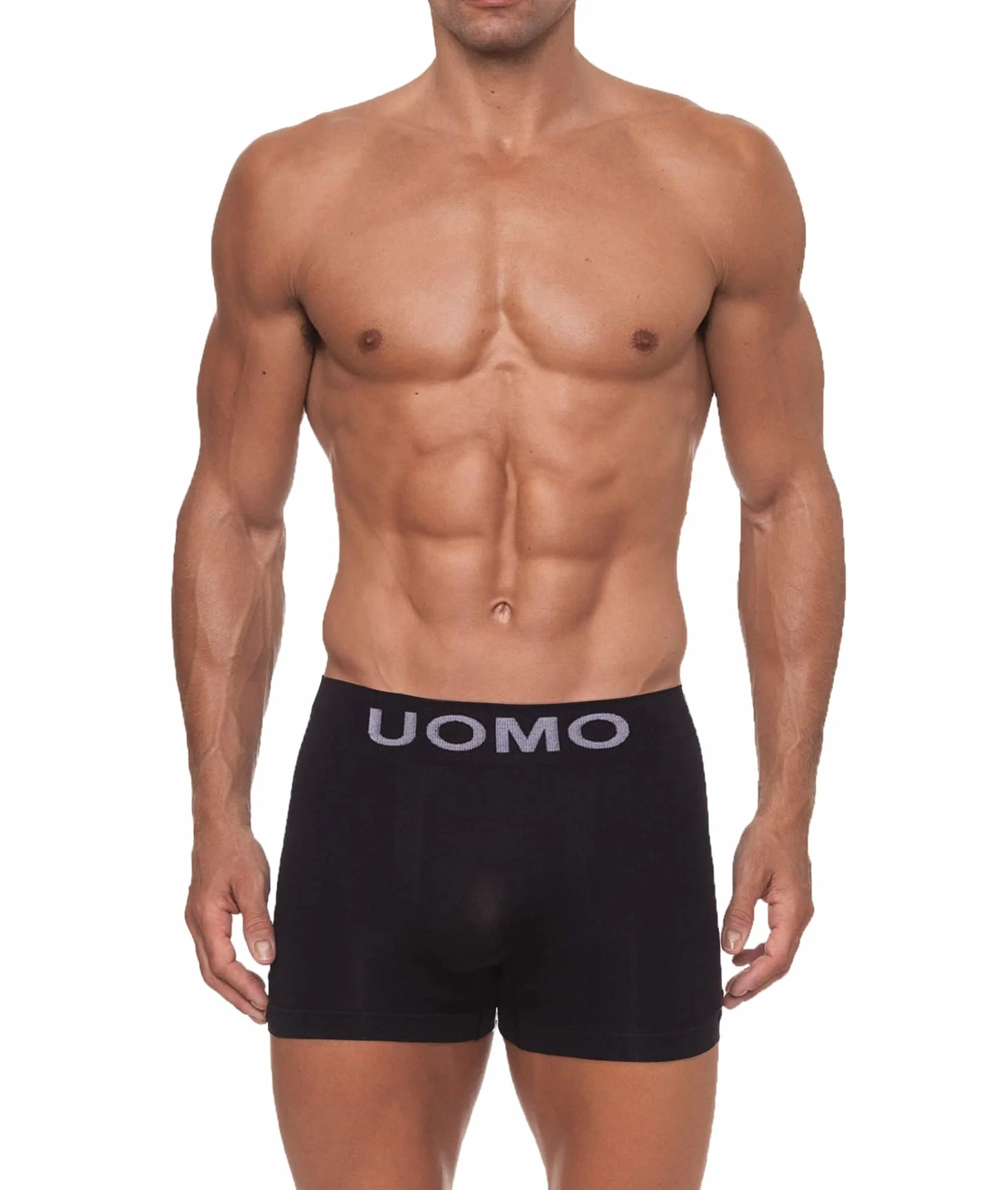 Channo Pack Majtki Bokserki męskie z Nylon bezszwowe Jednolite kolory UOMO