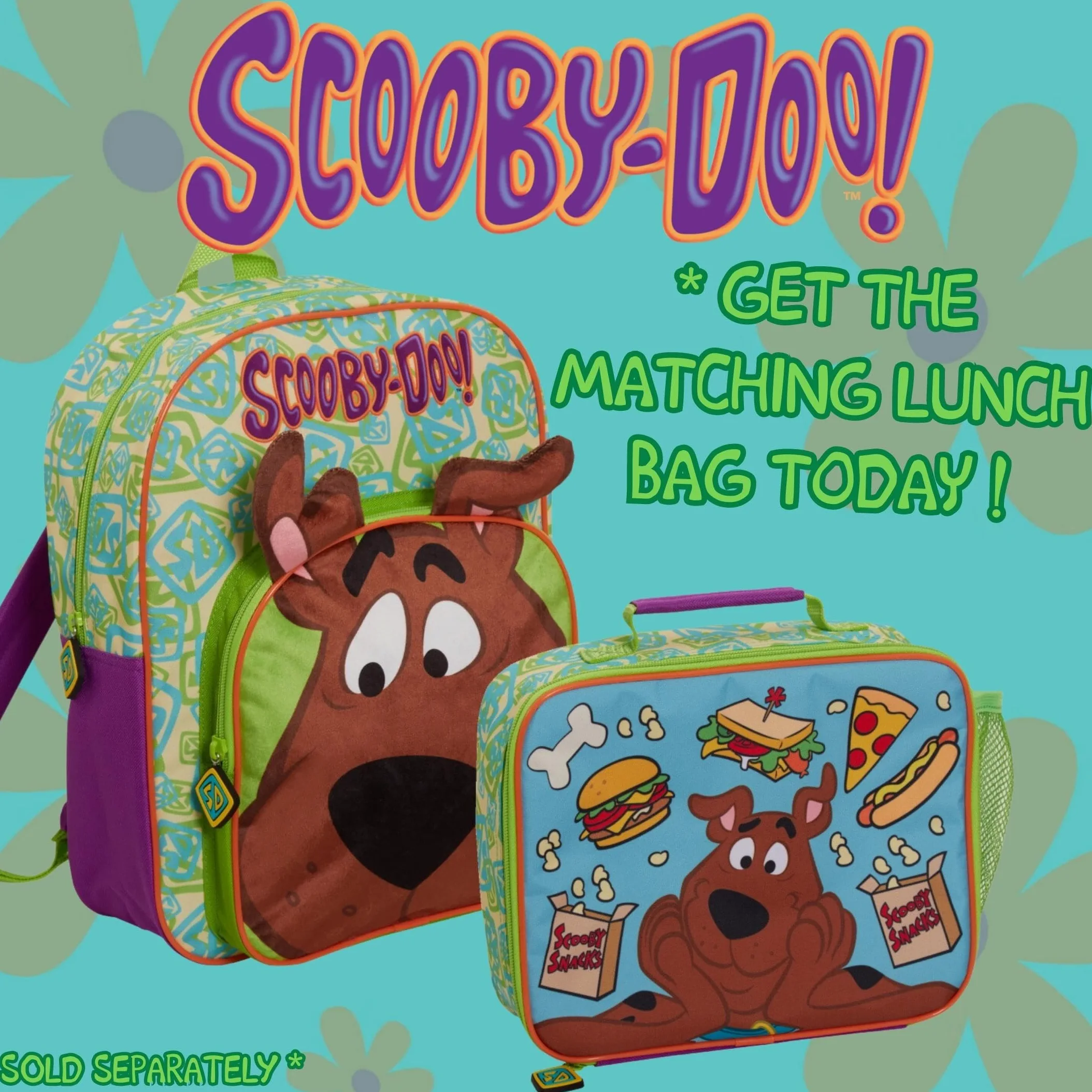 Scooby Doo plecak dla dzieci, duży plecak szkolny, podróżny, sportowy plecak z uchwytem na napoje