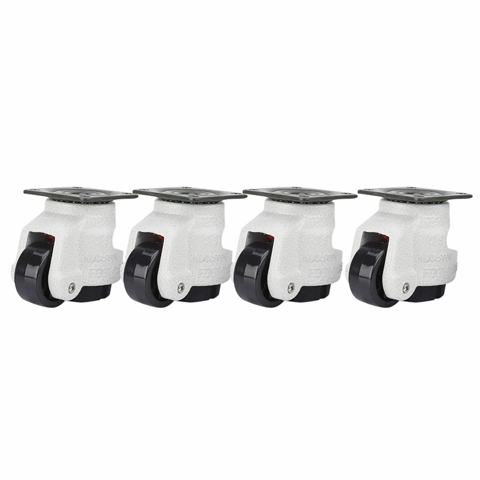 4 stücke Rollen Nylon Aluminiumlegierung Industrielle Maschine Nivellierung Nachlauf GD-40F