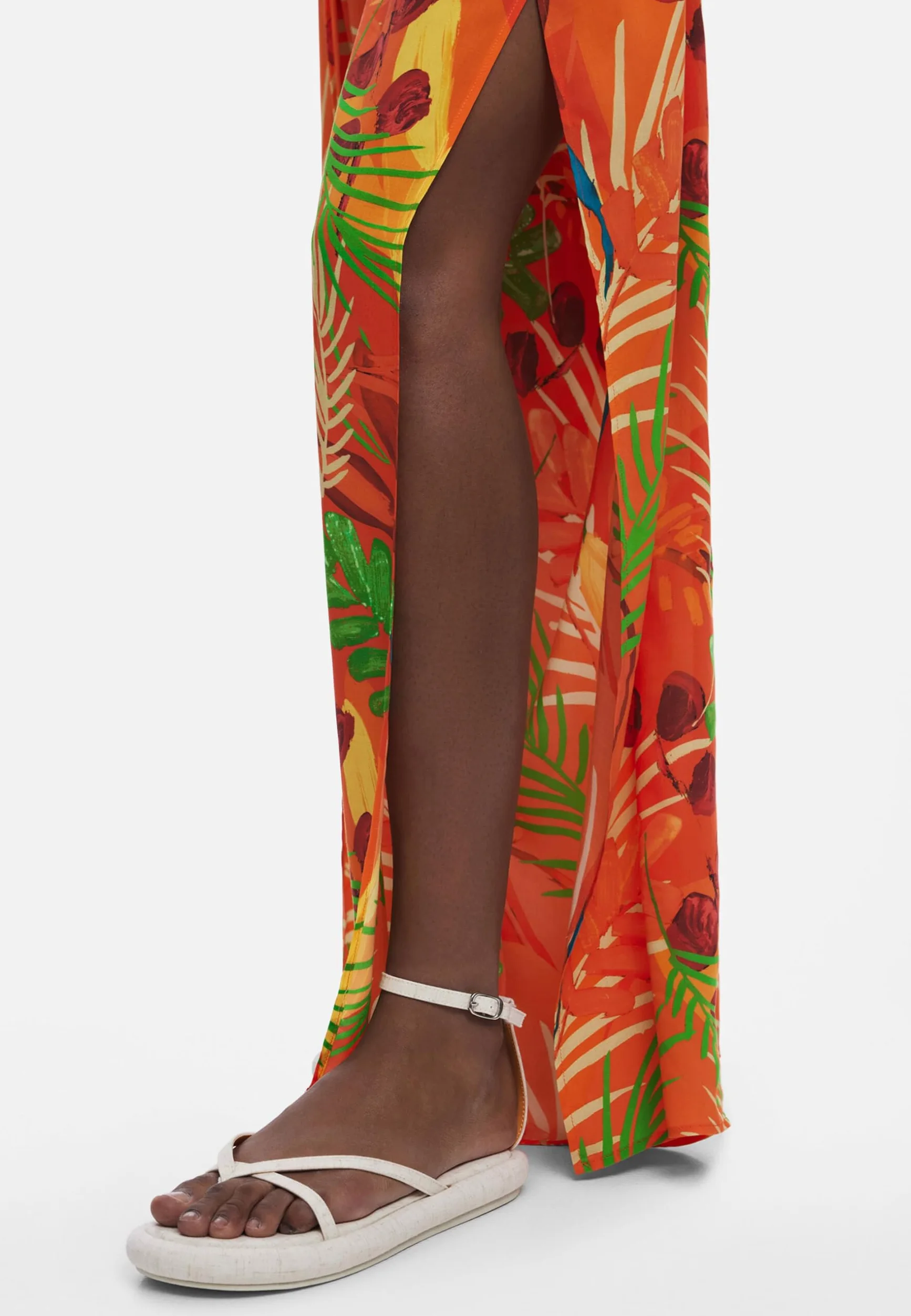 Desigual Swim_Ba Pant, Sunset 7026, XL, Pomarańczowy, XL