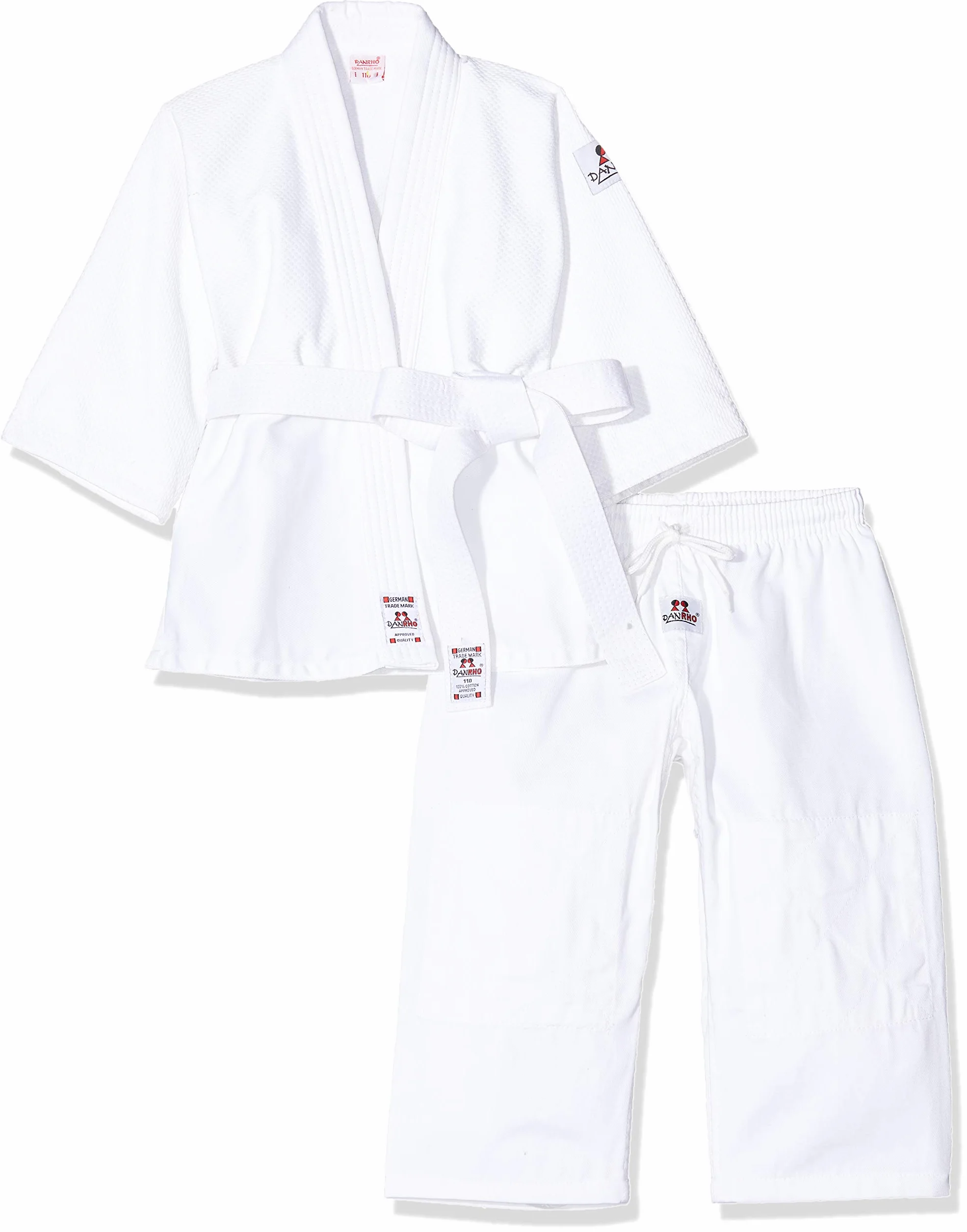 DANRHO dziecięca sukienka Judogi Yamanashi Karate Kleid, biała