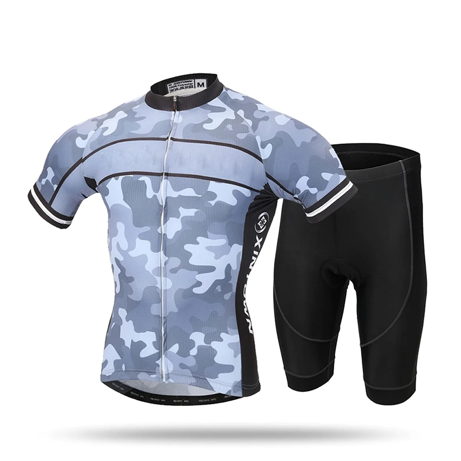 Męska odzież kolarska Mężczyźni Jazda na rowerze Jersey Set Summer Mountain Bike Clothing Odzież z krótkim rękawem Oddychająca koszula rowerowa z czarnymi wyściełanymi szorty Męskie koszulki kolarskie