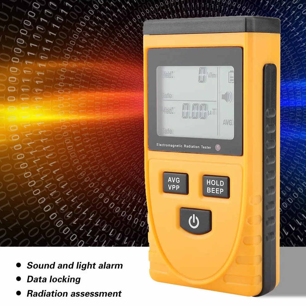Detektor promieniowania, cyfrowy detektor promieniowania elektromagnetycznego GM3120, cyfrowy detektor promieniowania LCD, tester EMF, przepustowość testowa 5 Hz-3500 MHz