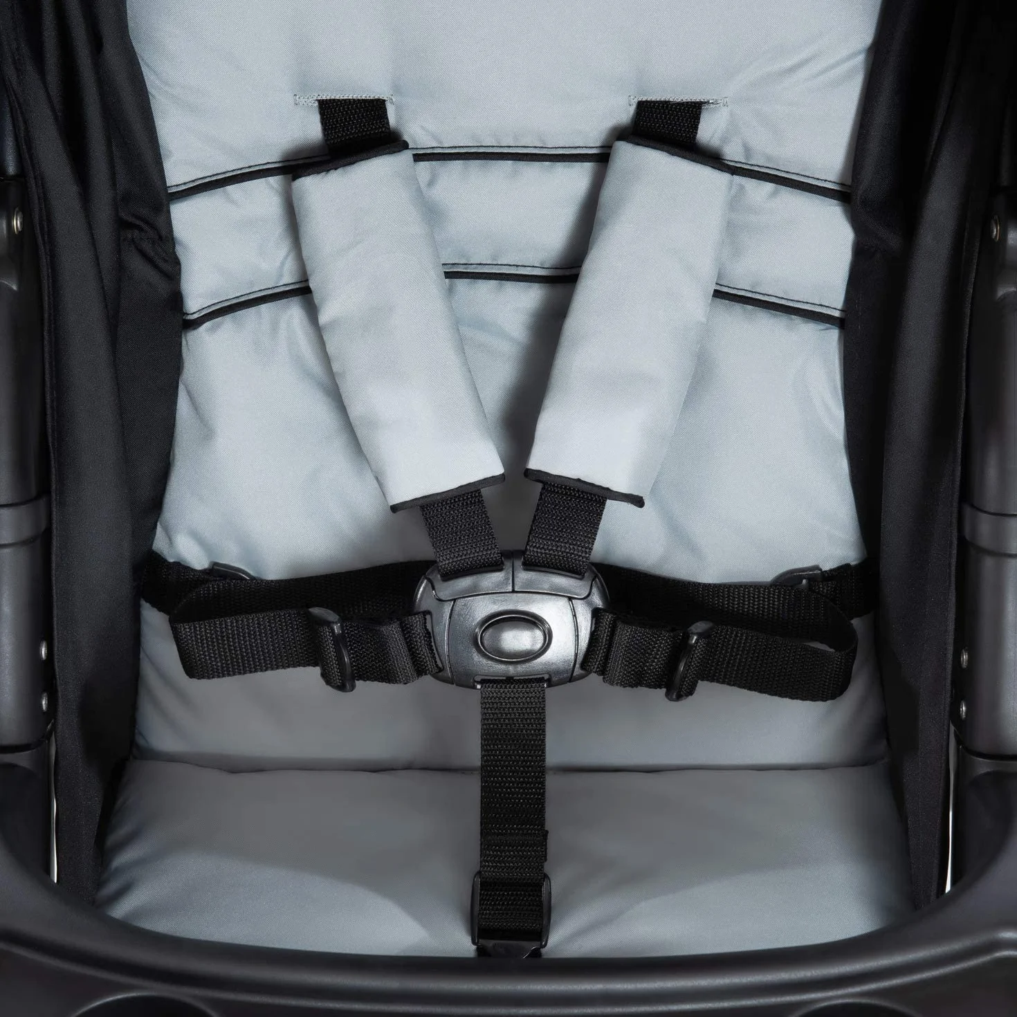 Hauck Shopper Neo II Buggy wózek do 25 kg z funkcją leżenia od narodzin, mały składany, mechanizm składania jedną ręką, lekki, 2 uchwyty na napoje, duży kosz, kolor srebrny / szary