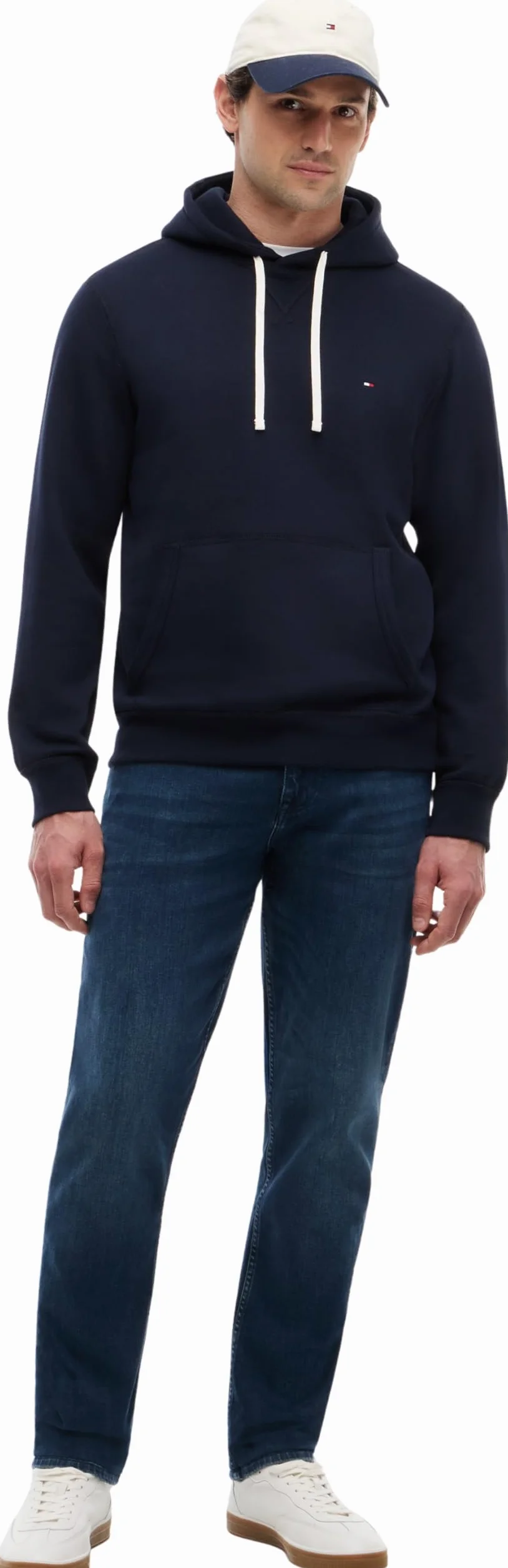 Tommy Hilfiger Męska bluza z kapturem ESSENTIAL MW0MW37230, niebieska, L