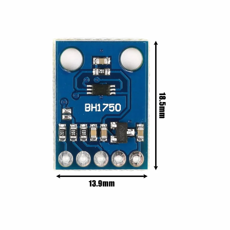 6 szt. GY-302 BH1750 BH1750FVI cyfrowa intensywność światła, czujnik natężenia światła, moduł oświetlenia, 3 V-5 V, zasilanie do AVR Arduino